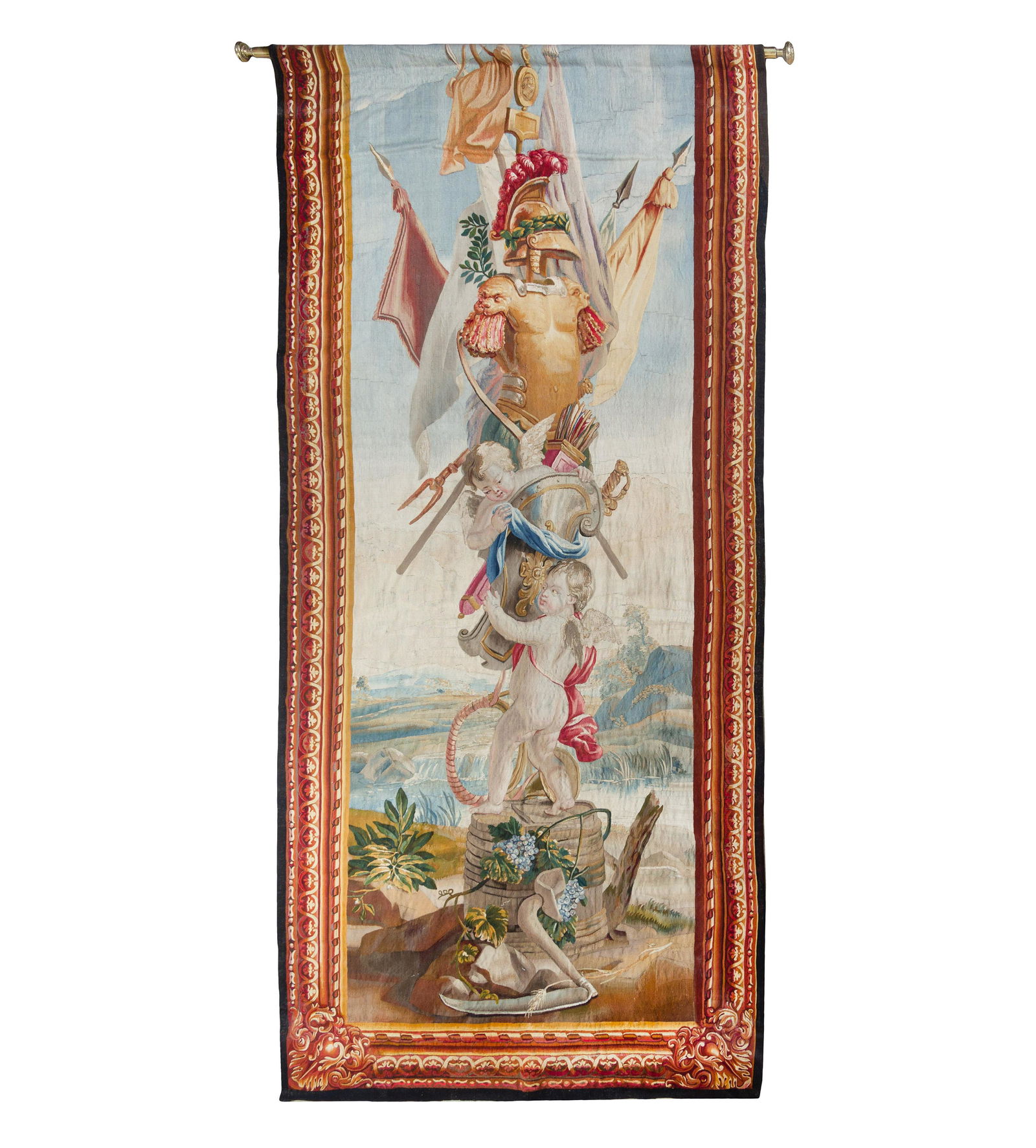 An Aubusson Wool and Silk Tapestry Panel (1 of 9)