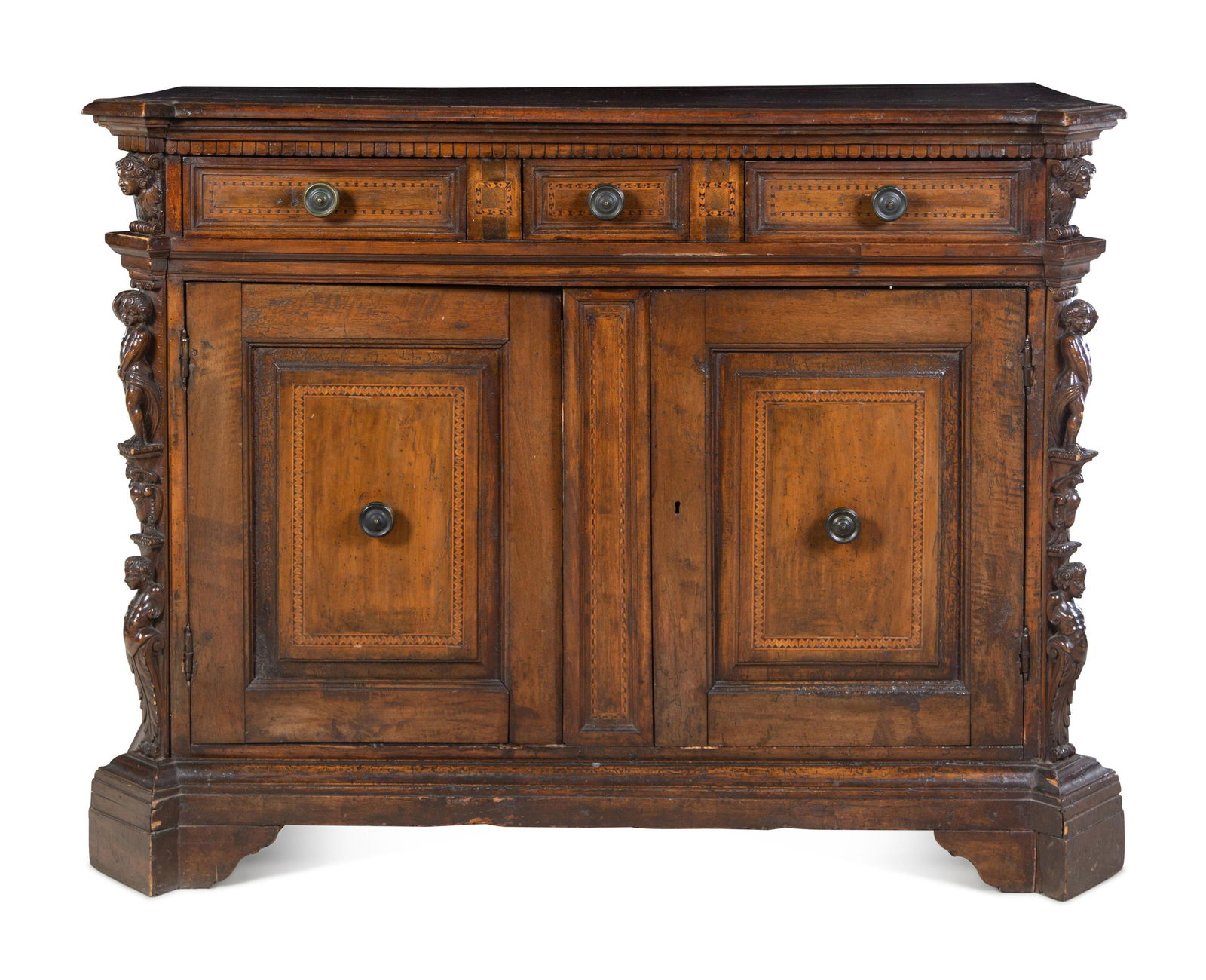 An Italian Baroque Walnut Serving Cabinet (1 of 12)
