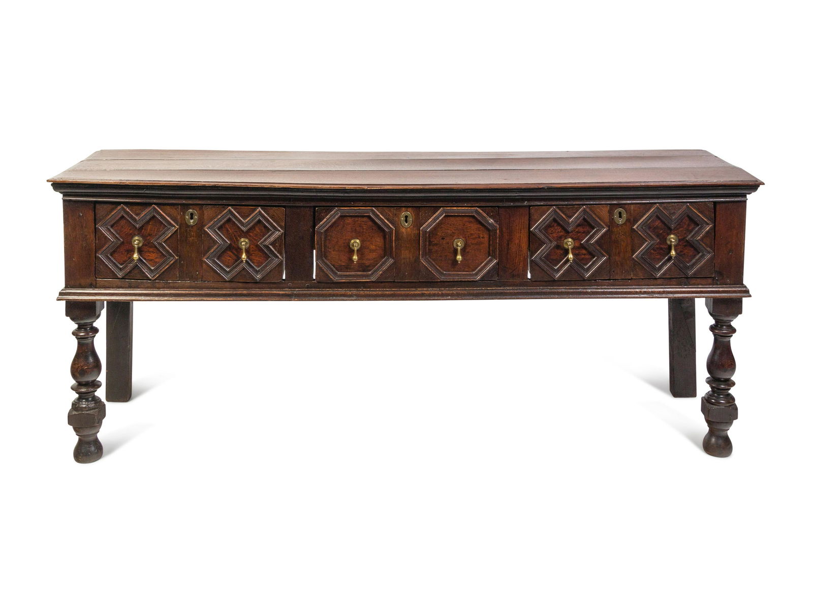 A Charles II Style Oak Sideboard (1 of 3)