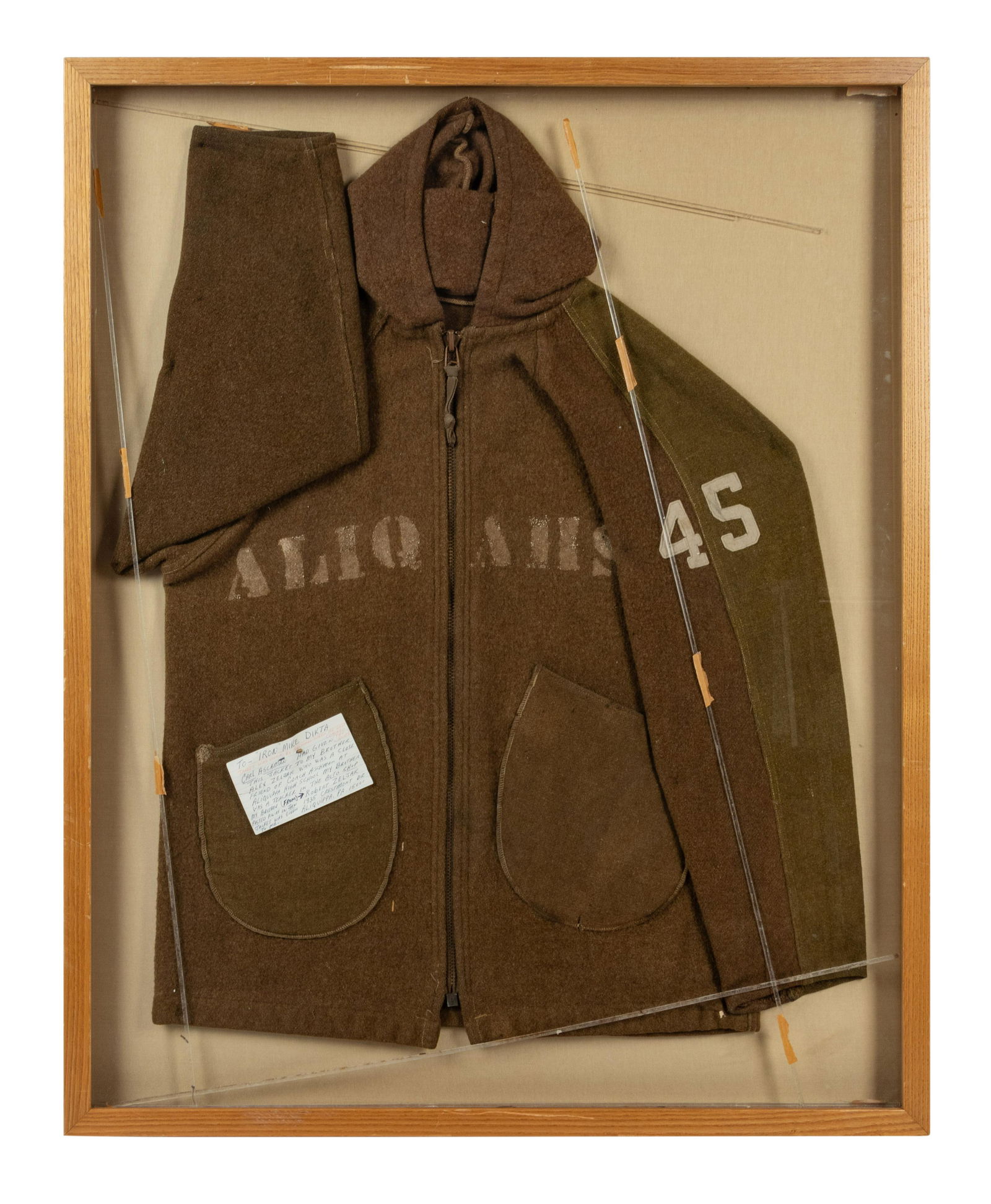 An Aliquippa High School Jacket  Formerly Displayed at Mike Ditka's Restaurant (1 of 4)