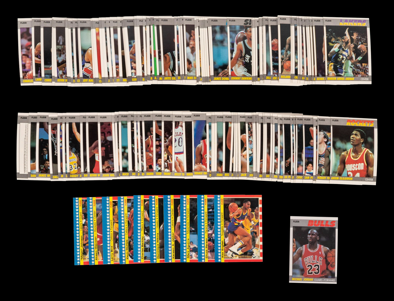 A Complete Set of 1987 Fleer Basketball Cards Including Michael Jordan (132/132) (1 of 4)