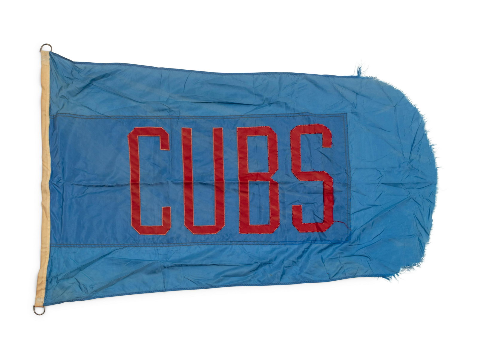 An Chicago Cubs Flag Once Flown on Wrigley Field Scoreboard Collected by Former Chicago Cubs Wrigley (1 of 1)