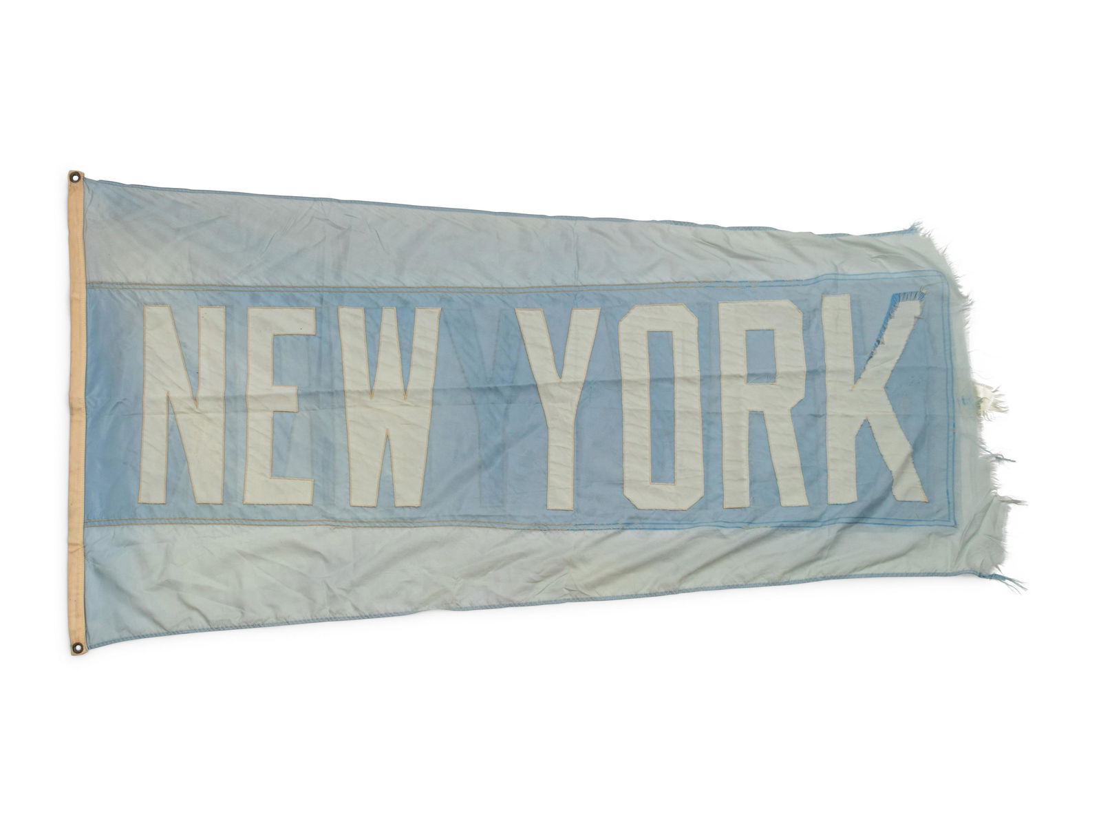 A New York Flag Once Flown on Wrigley Field Scoreboard Collected by Former Chicago Cubs Wrigley (1 of 1)