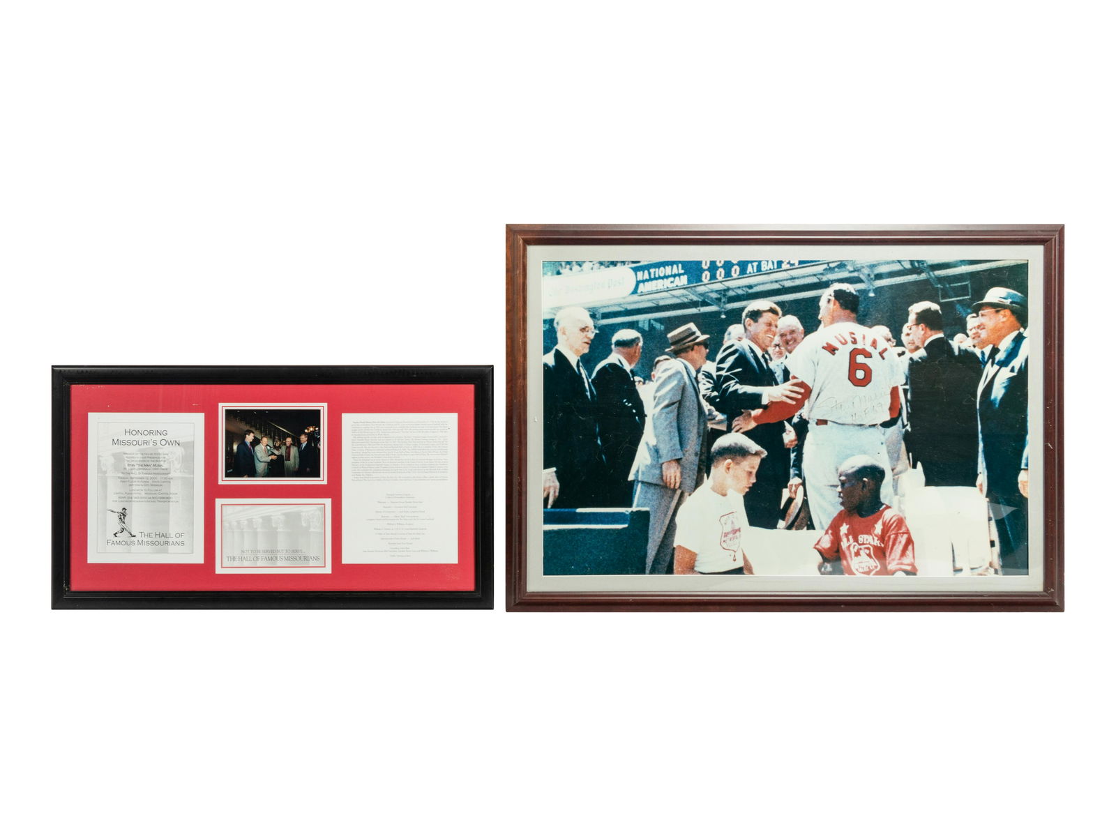 A Group of Stan Musial Decorative Material Including Items Displayed at Busch Stadium and Musial's (1 of 7)