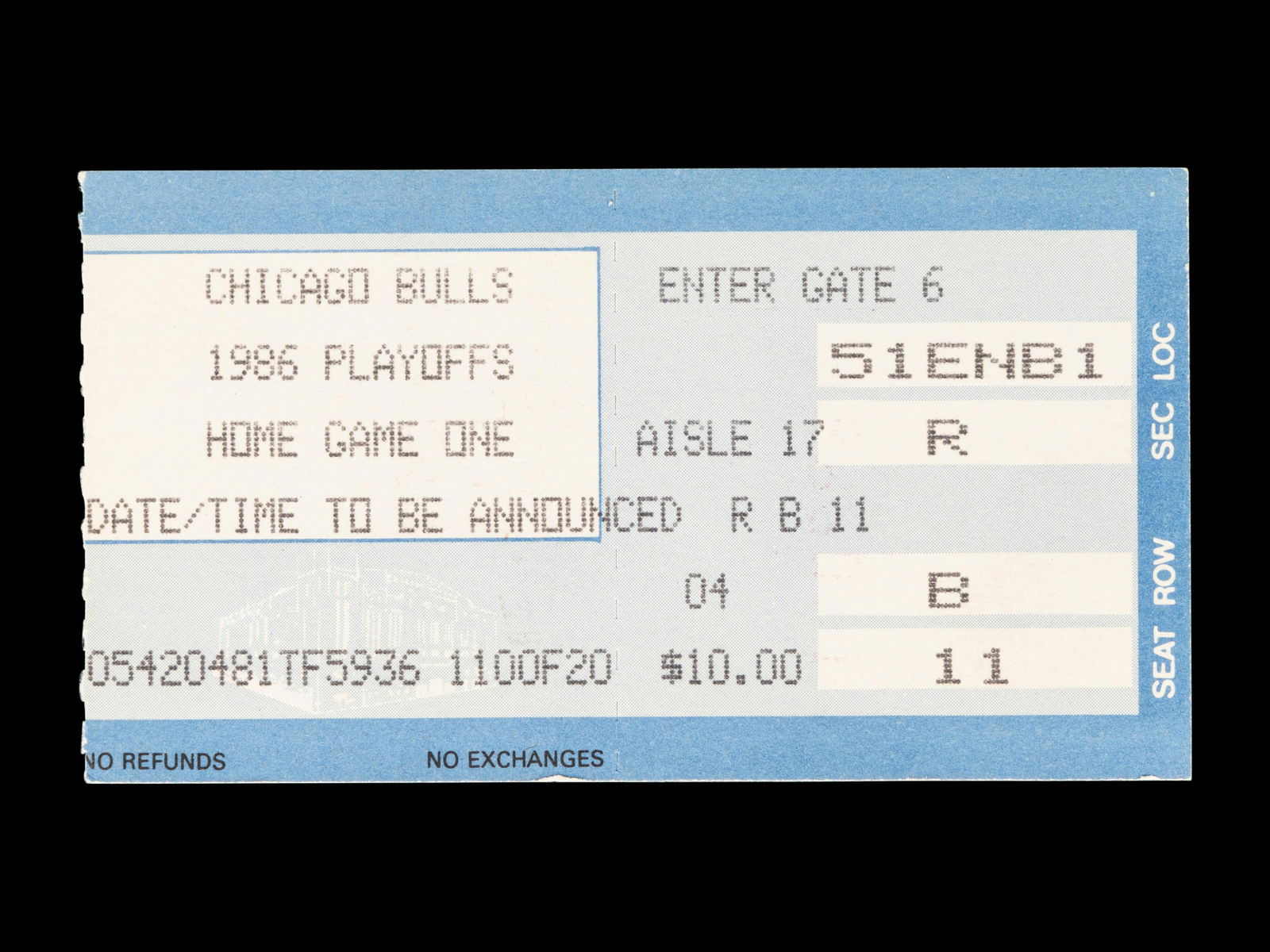 Chicago bulls 1986 best sale playoffs
