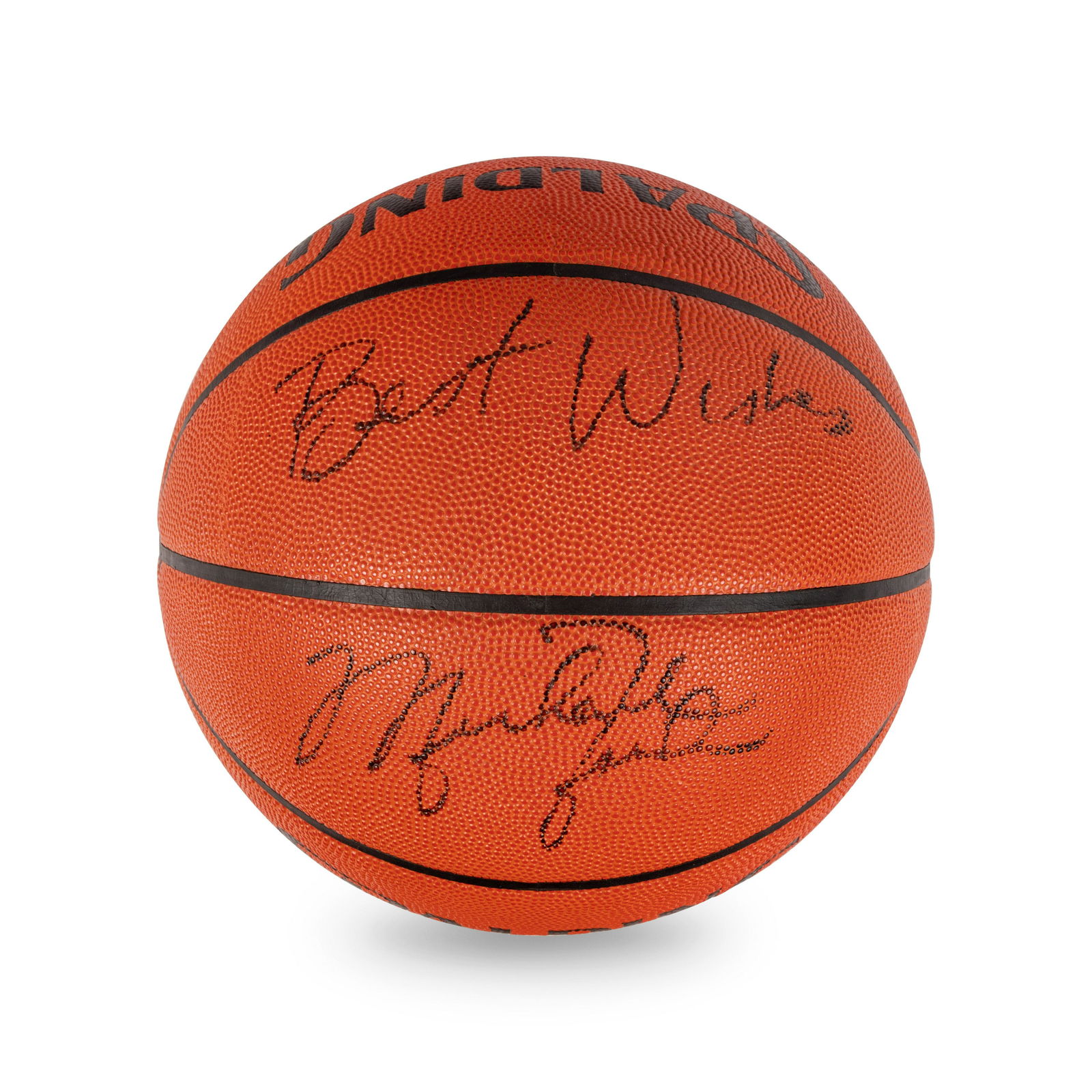 A Vintage Michael Jordan Signed Autograph Official NBA Spalding Basketball (Beckett Authentication (1 of 6)