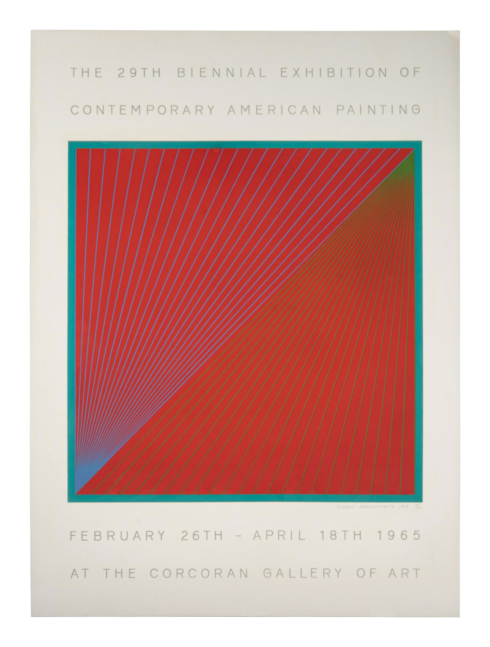 Richard Anuszkiewicz (American, 1930-2020) The 29th Biennial Exhibition of Contemporary American (1 of 3)
