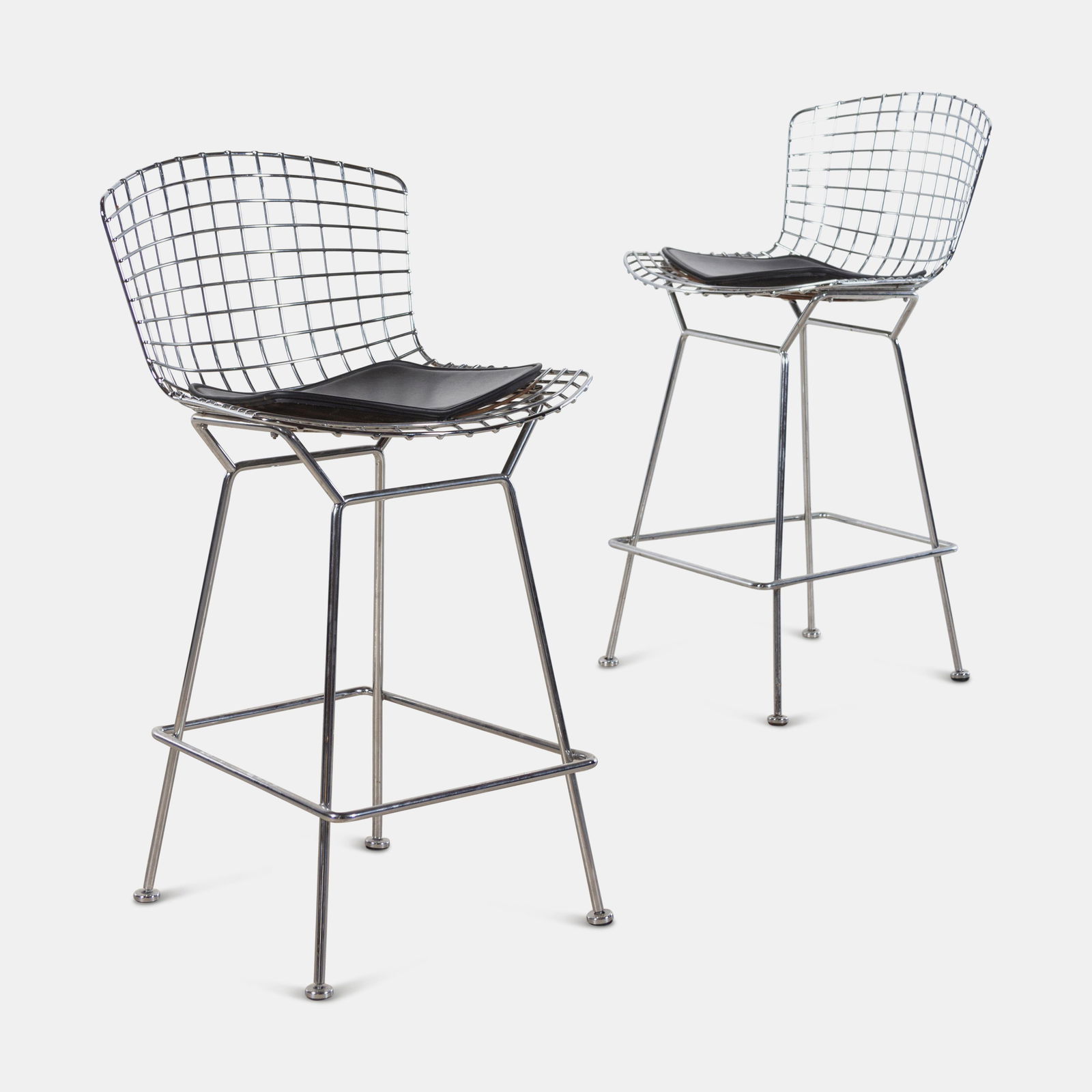 Harry Bertoia (Italian-American, 1915-1978) Pair of Bar Stools Knoll Inc., USA (1 of 3)
