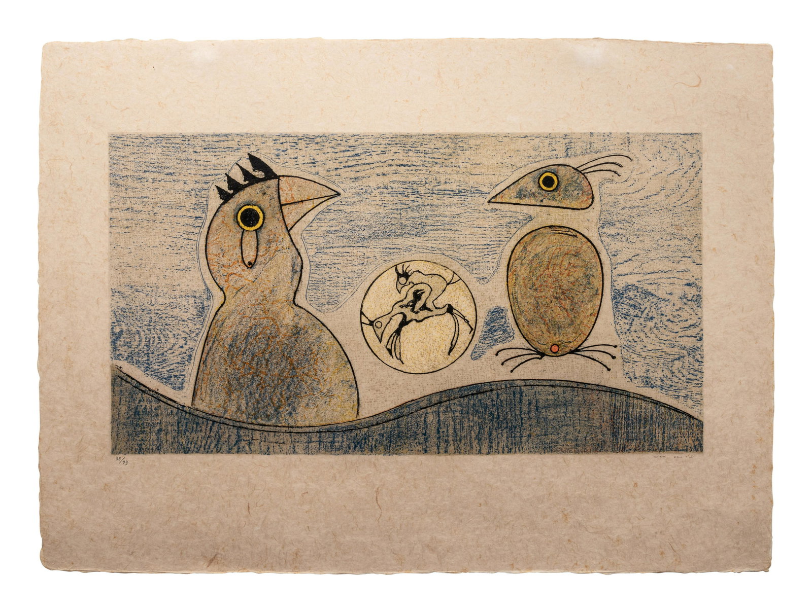 Max Ernst (German, 1891-1976) Oiseaux Souterrains, 1975 (1 of 5)