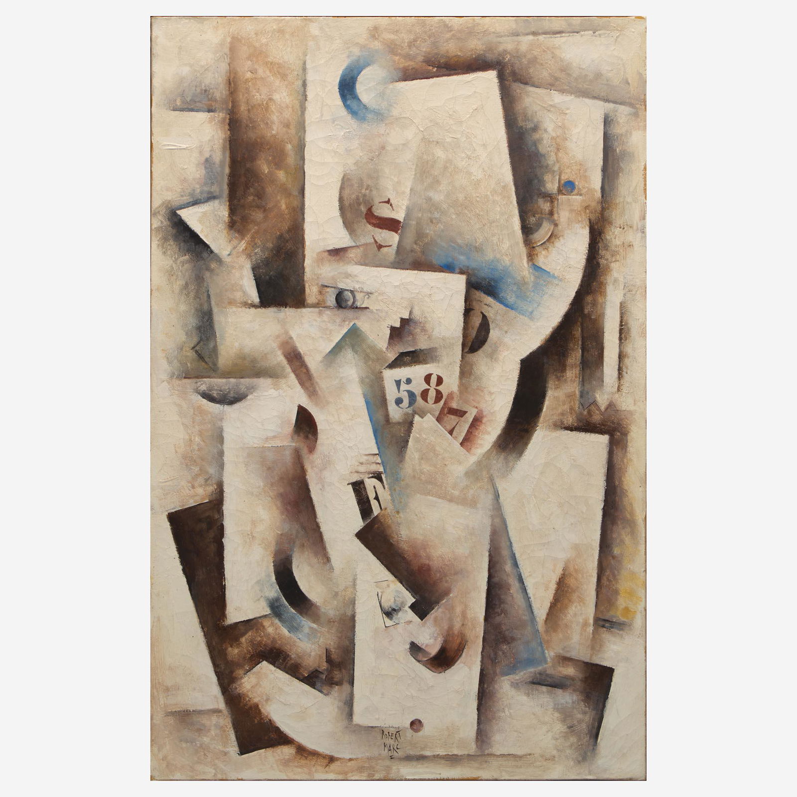 Robert Marc (French, 1943-1993) Untitled: Robert Marc (French, 1943-1993) Untitled Signed bottom center, oil on canvas.Executed in March 1989. (39 1/8 x 25 1/2 in. (99.4 x 64.8cm)) Provenance Barry Friedman Ltd., New York, New York