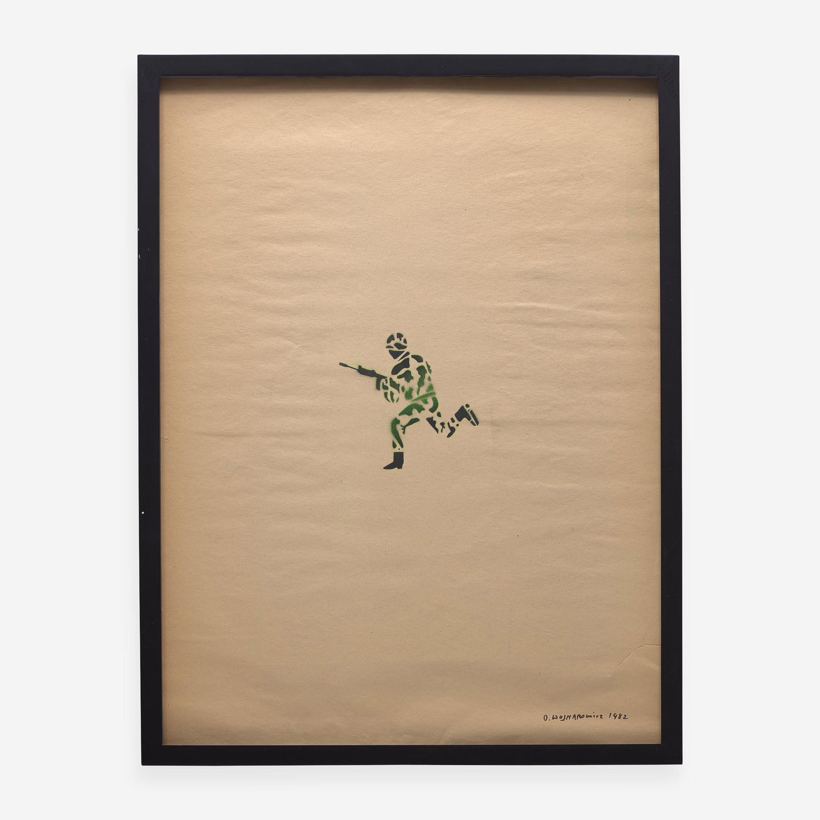 David Wojnarowicz (American, 1954-1992) Untitled: David Wojnarowicz (American, 1954-1992) Untitled Signed and dated 1982 bottom right, spray paint on paper. (24 x 18 in. (61 x 45.7cm)) Provenance Private Collection, Philadelphia, Pennsylvania.</