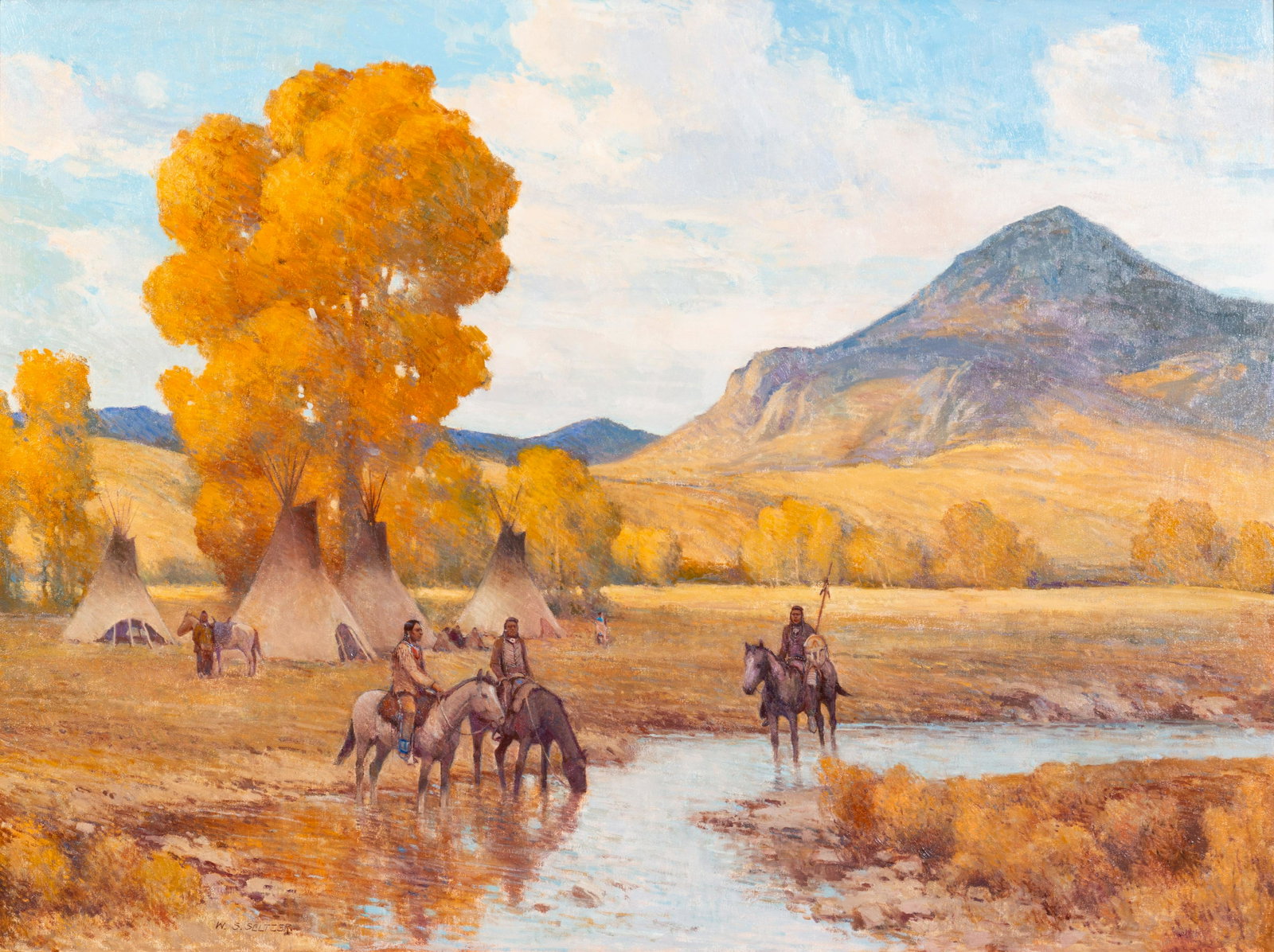 W. Steve Seltzer (American, b. 1945) Change is in the Wind (1 of 5)