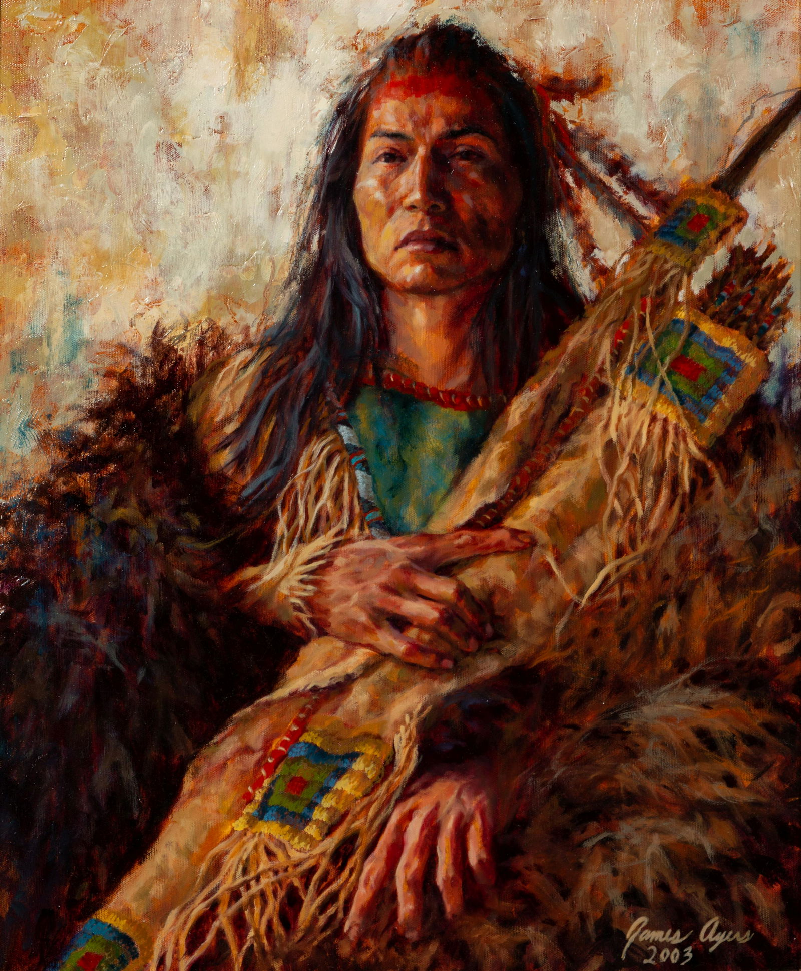 James Ayers (American, b. 1969) Indian Warrior, 2003 (1 of 5)