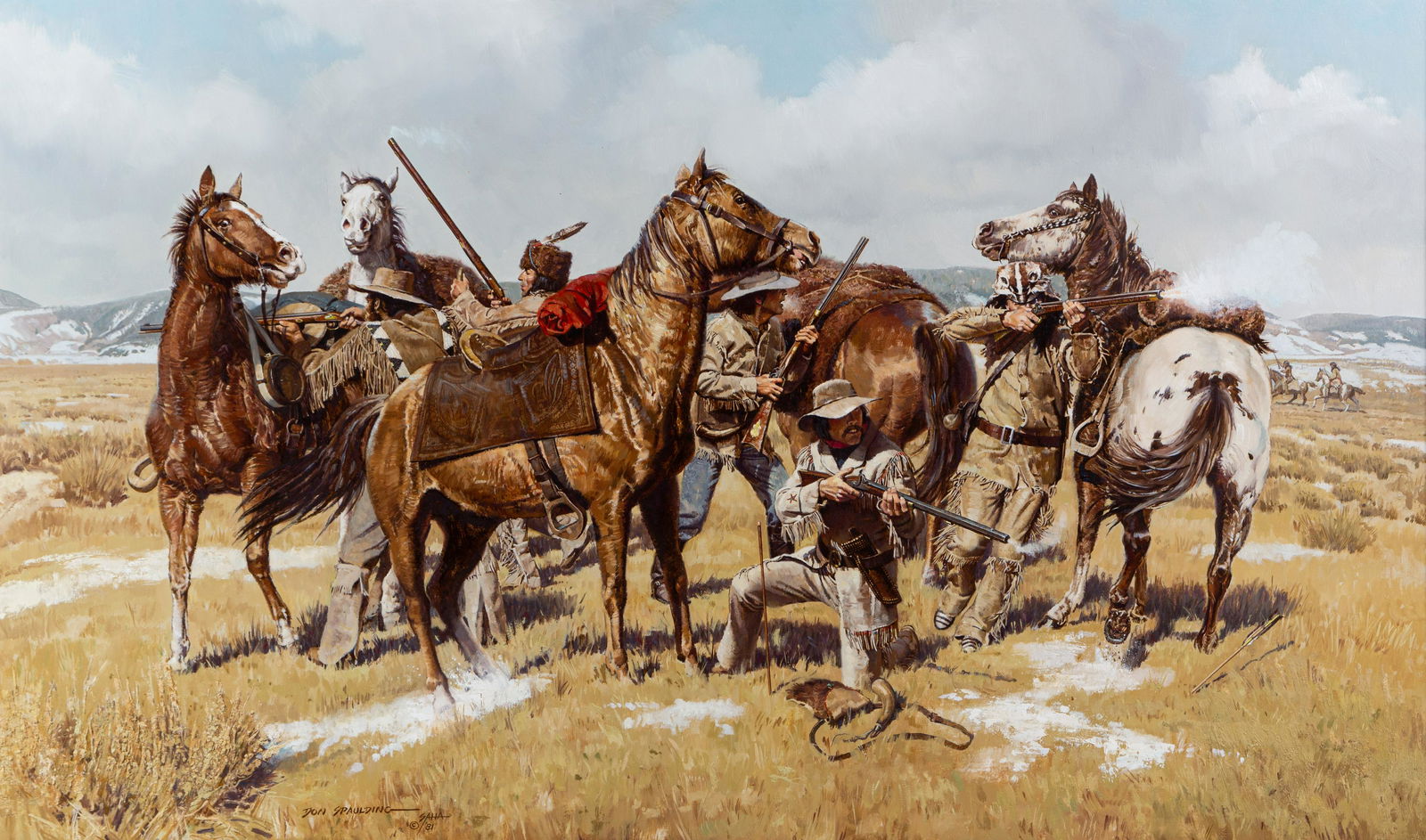 Donald Spaulding (American, B. 1926) Saving Their Hides (1 of 5)