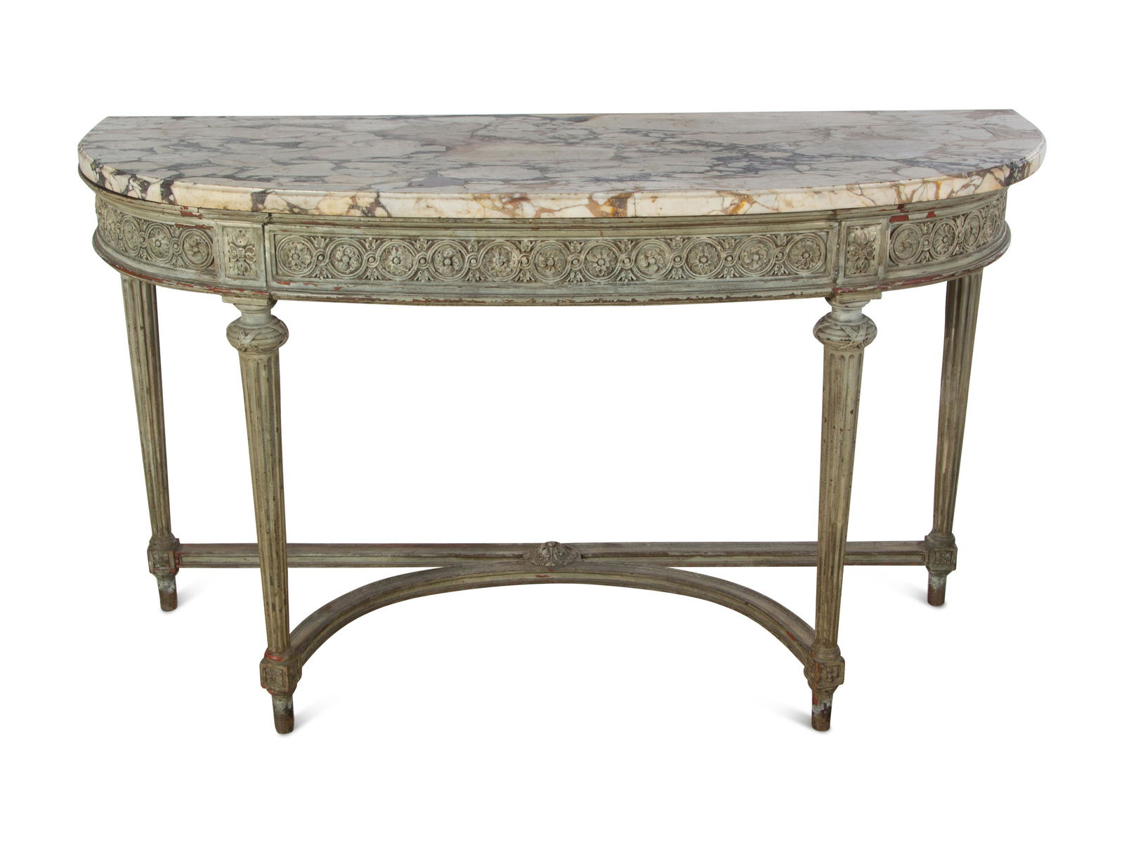 A Louis XVI Style Painted Console Table (1 of 2)