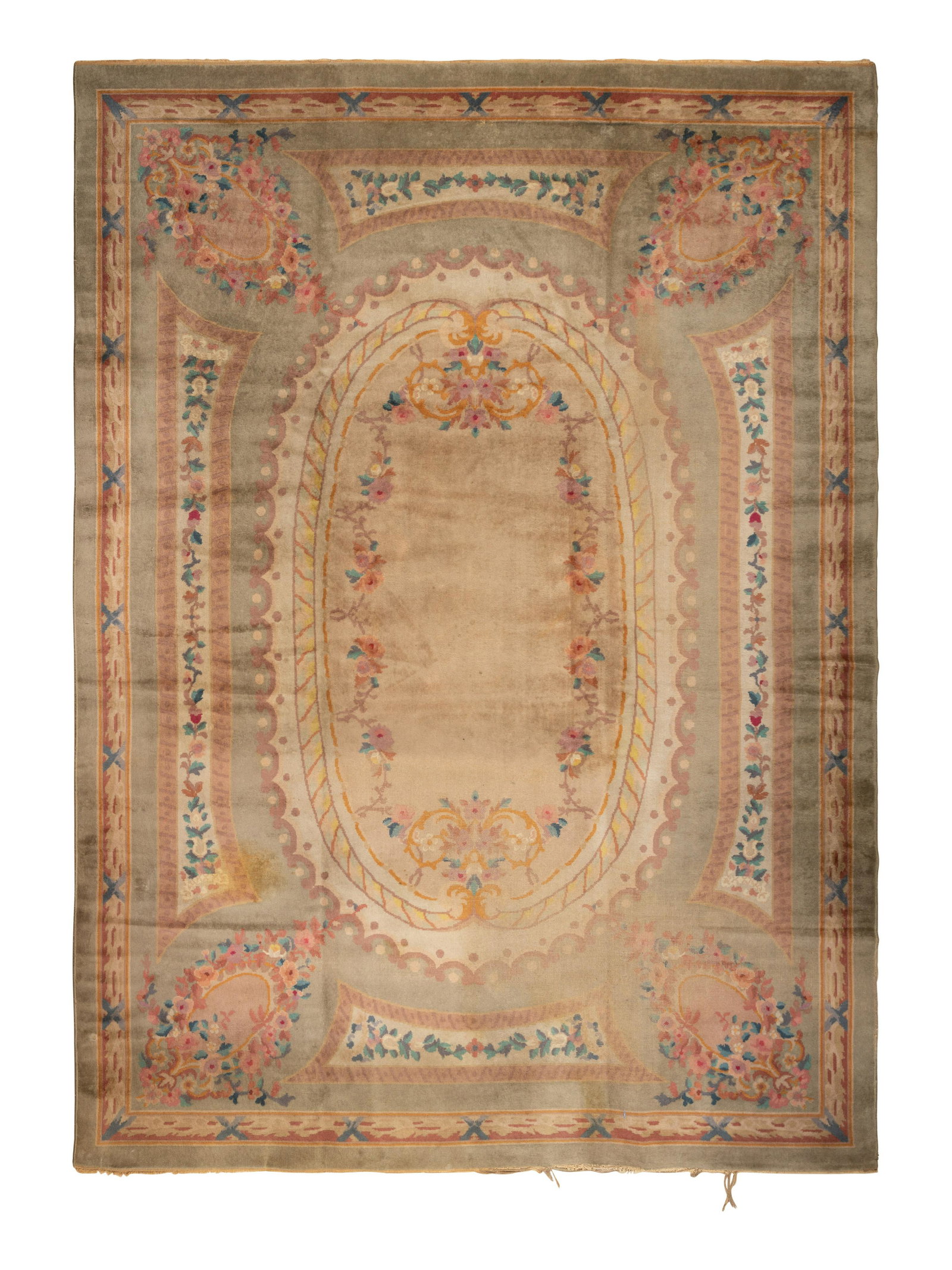 An Aubusson Style Wool Rug (1 of 4)