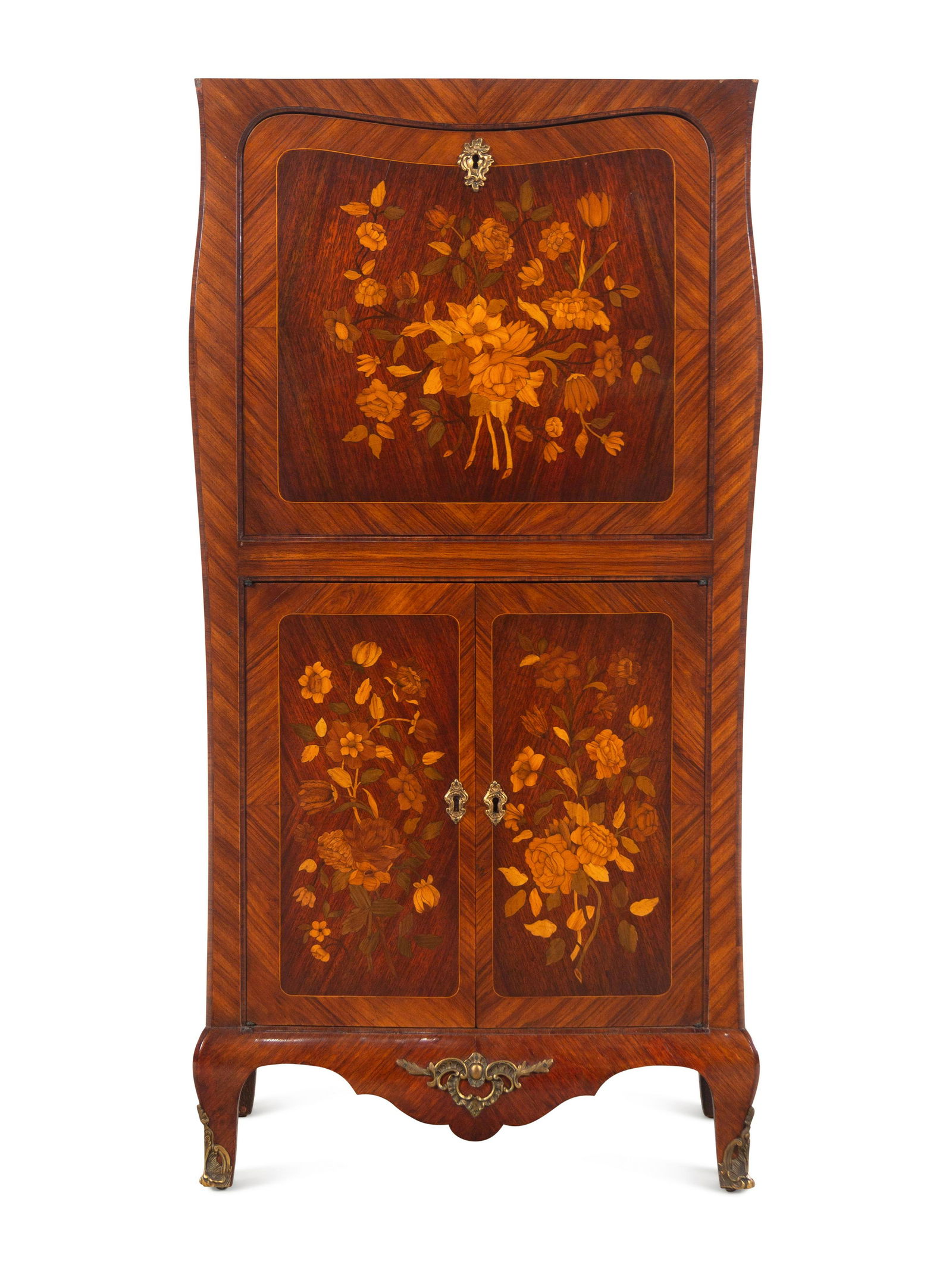 A Continental Marquetry Secretaire a  Abattant (1 of 5)