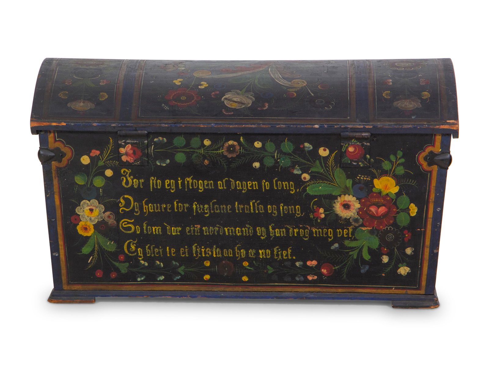 A Norwegian Painted Blanket Chest (1 of 3)