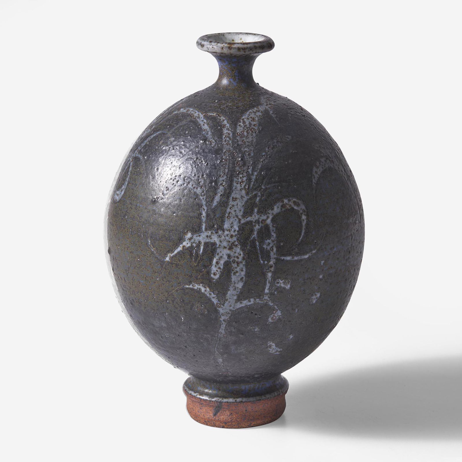 Peter Voulkos (American, 1924-2002) Early Vase, USA, circa 1952: Peter Voulkos (American, 1924-2002) Early Vase, USA, circa 1952 Glazed stonewareSigned: "Voulkos" (H: 11, Dia: 7 1/4 in.)Qty: (1) Provenance Property from a Private New Jersey C