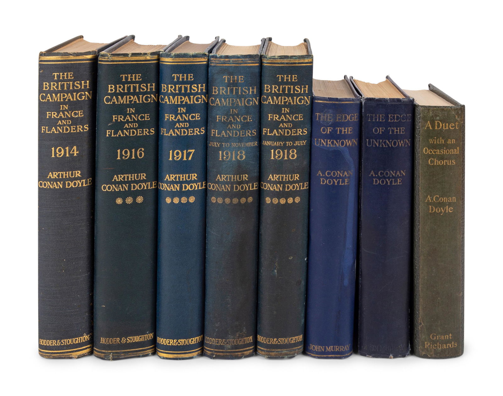 DOYLE, Arthur Conan, Sir (1859-1930). A group of 9 works in 14 volumes, all in original cloth, (1 of 3)
