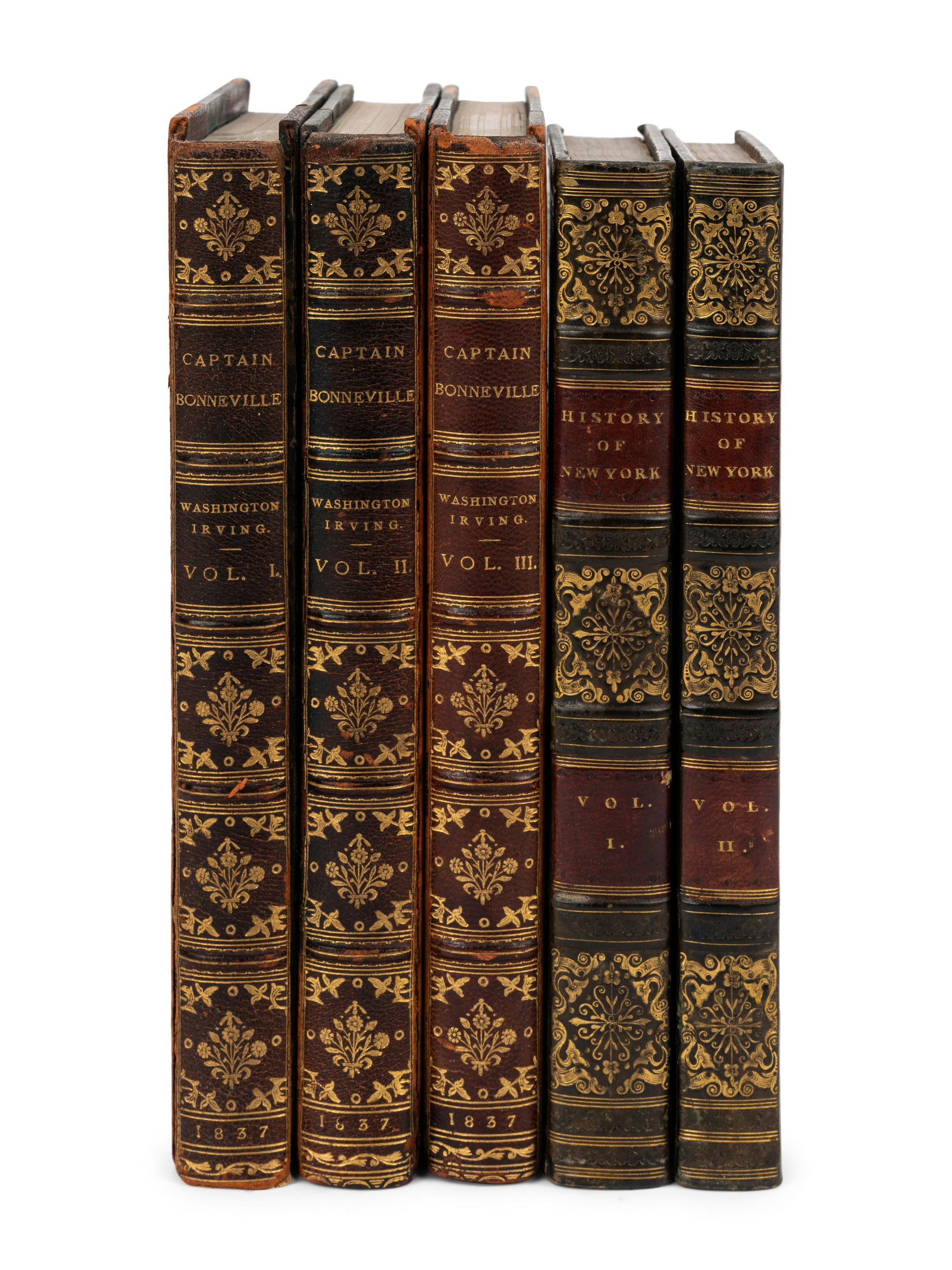 IRVING, Washington. The Adventures of Captain Bonneville. London: Richard Bentley, 1837. FIRST (1 of 6)
