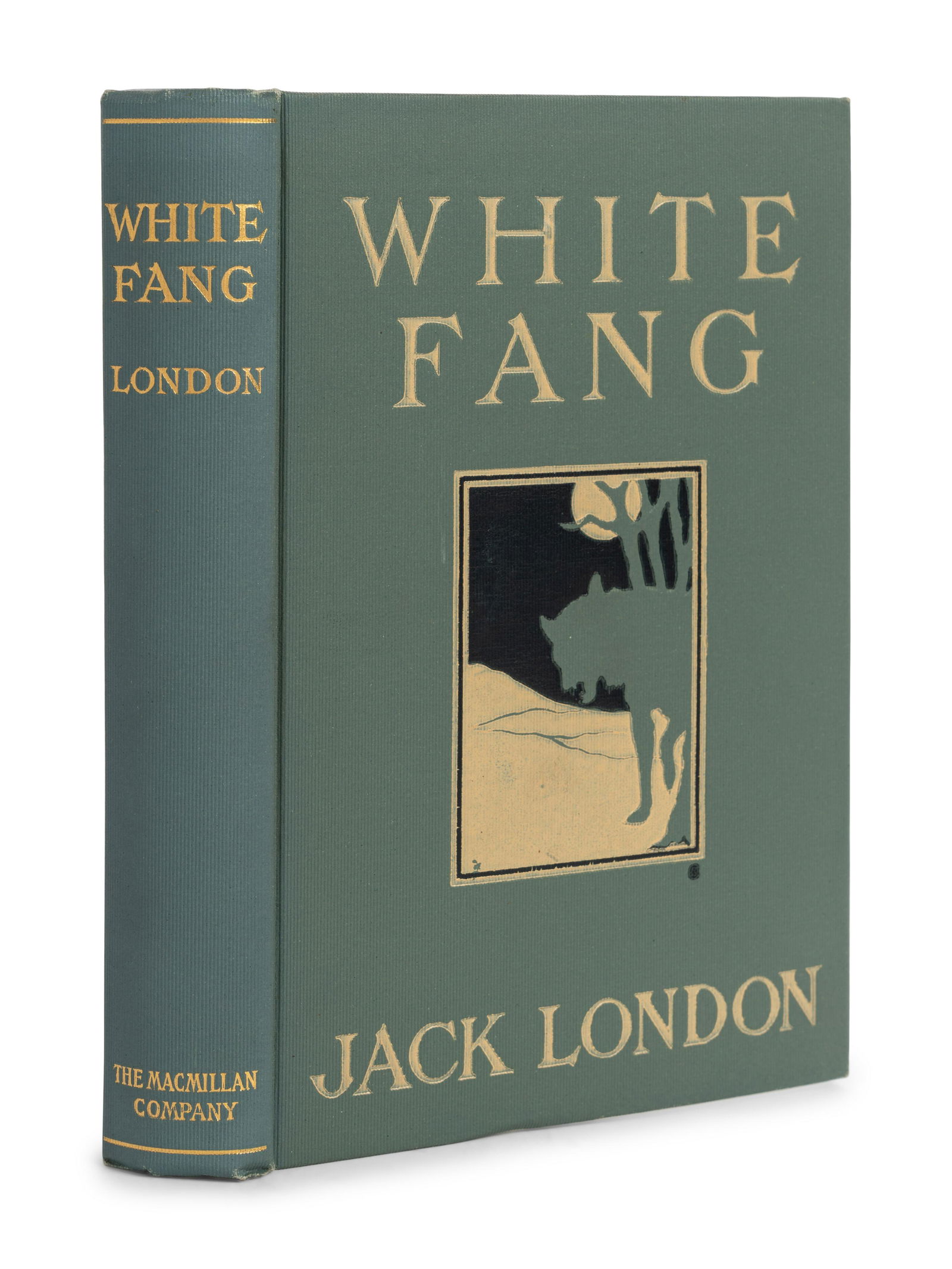 LONDON, Jack (1876-1916). White Fang. New York & London: The Macmillan   Company, 1906. FIRST (1 of 4)