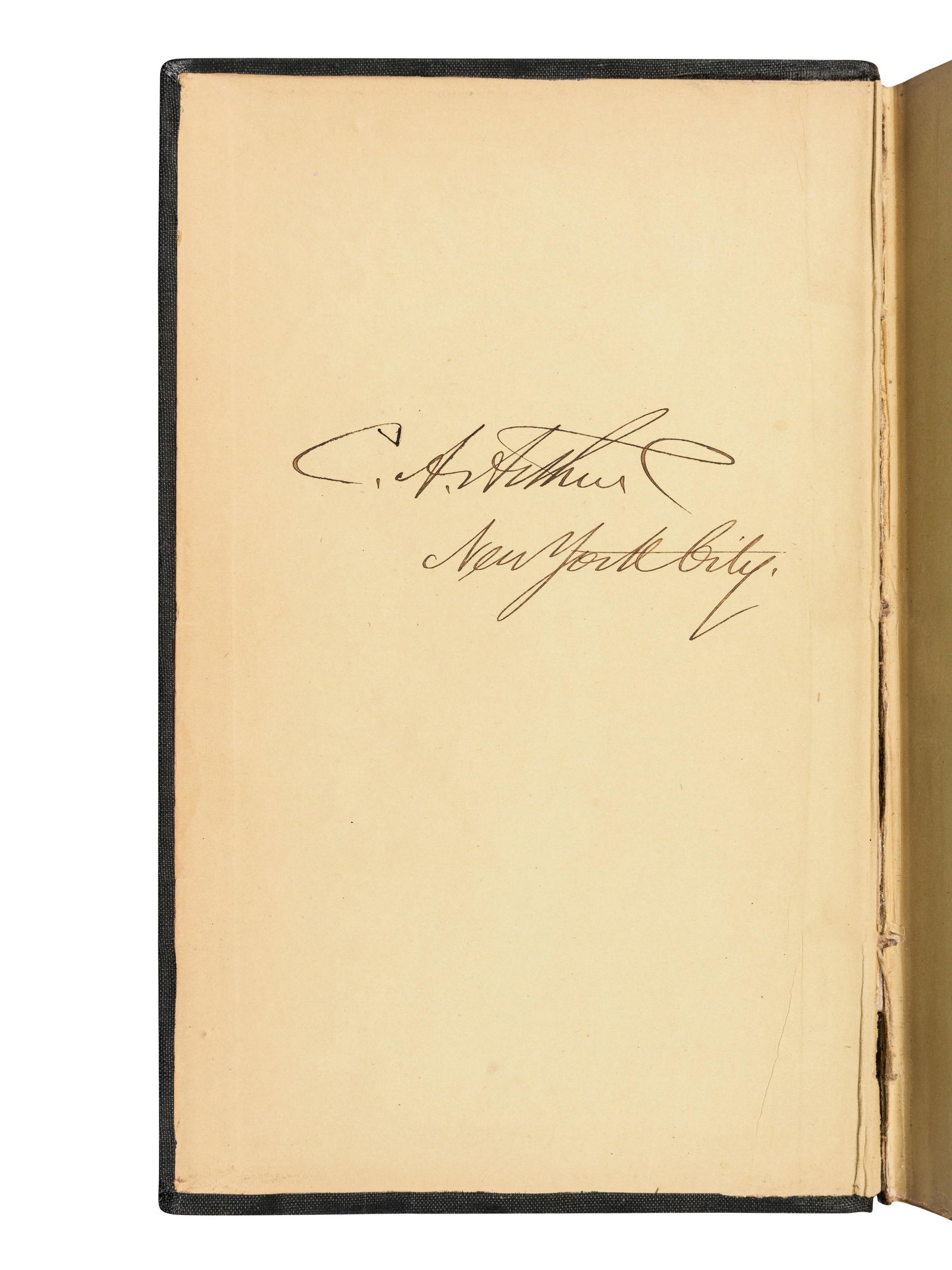 [ARTHUR, Chester (1830-1886), his copy]. DICKENS, Charles (1812-1870). Martin Chuzzlewit. [ "The (1 of 2)