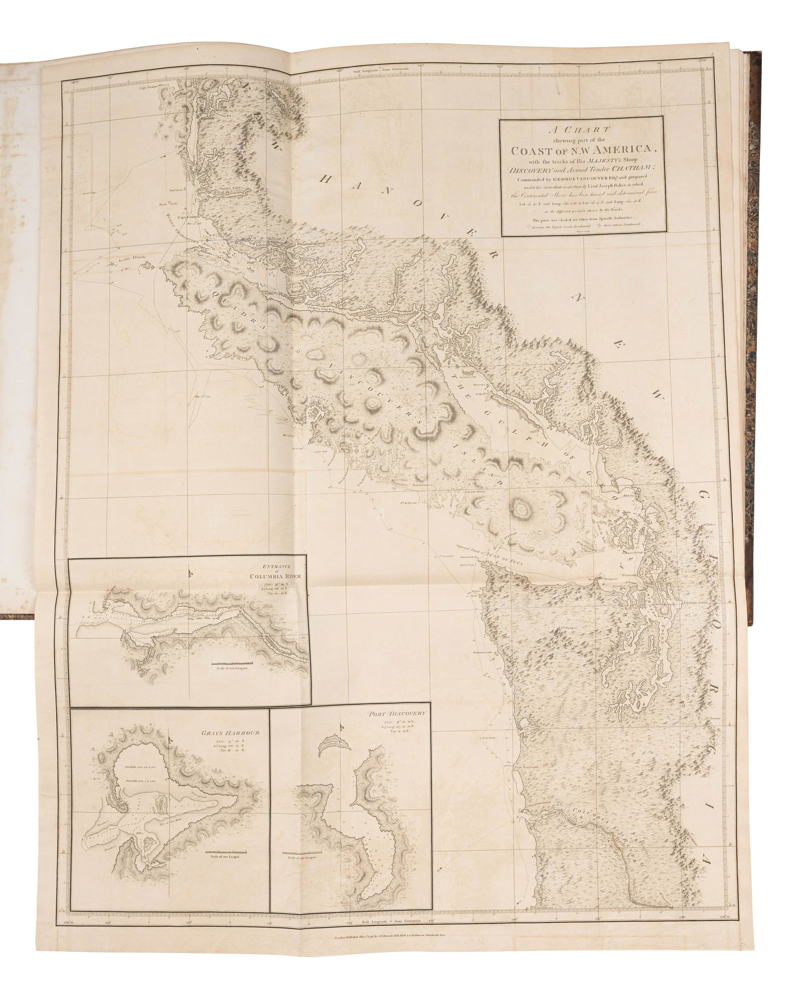 VANCOUVER, George (1757-1798). A Voyage of Discovery to the North Pacific Ocean and Round the World. (1 of 2)