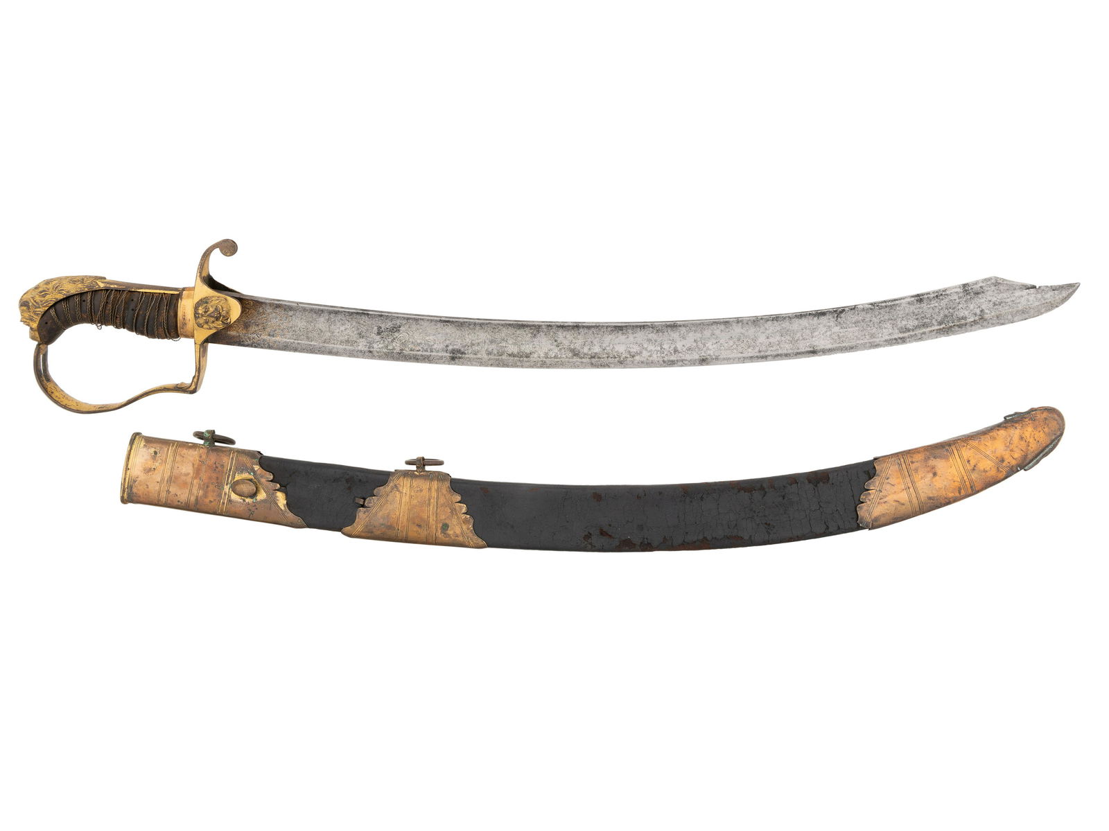[WAR OF 1812]. 1803 pattern British Light Infantry or Grenadier officer's sword made by noted Irish (1 of 9)