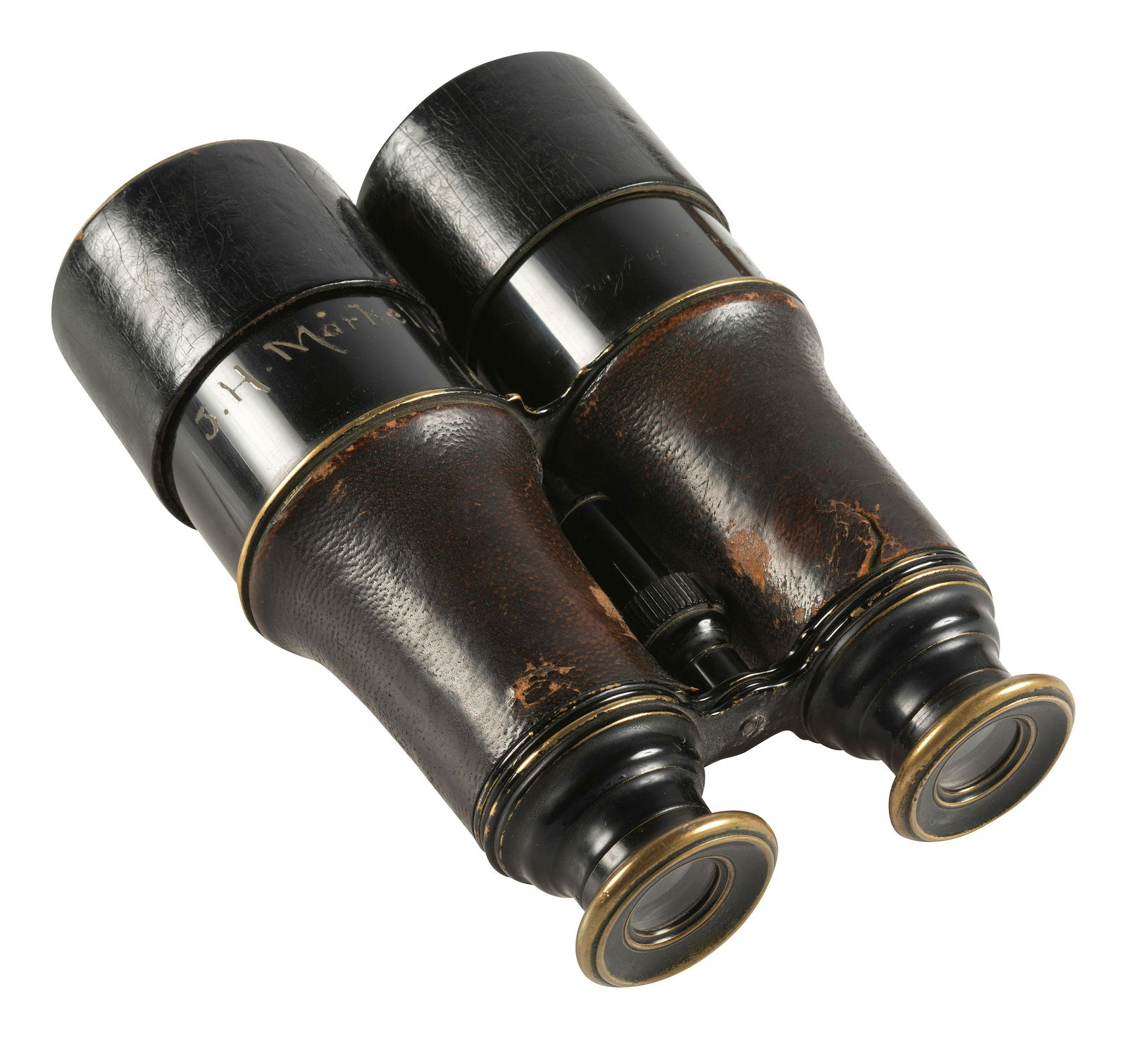 [CIVIL WAR]. Field glasses identified to Jacob H. Markel, Co. I, 50th New York Engineers.  (1 of 5)