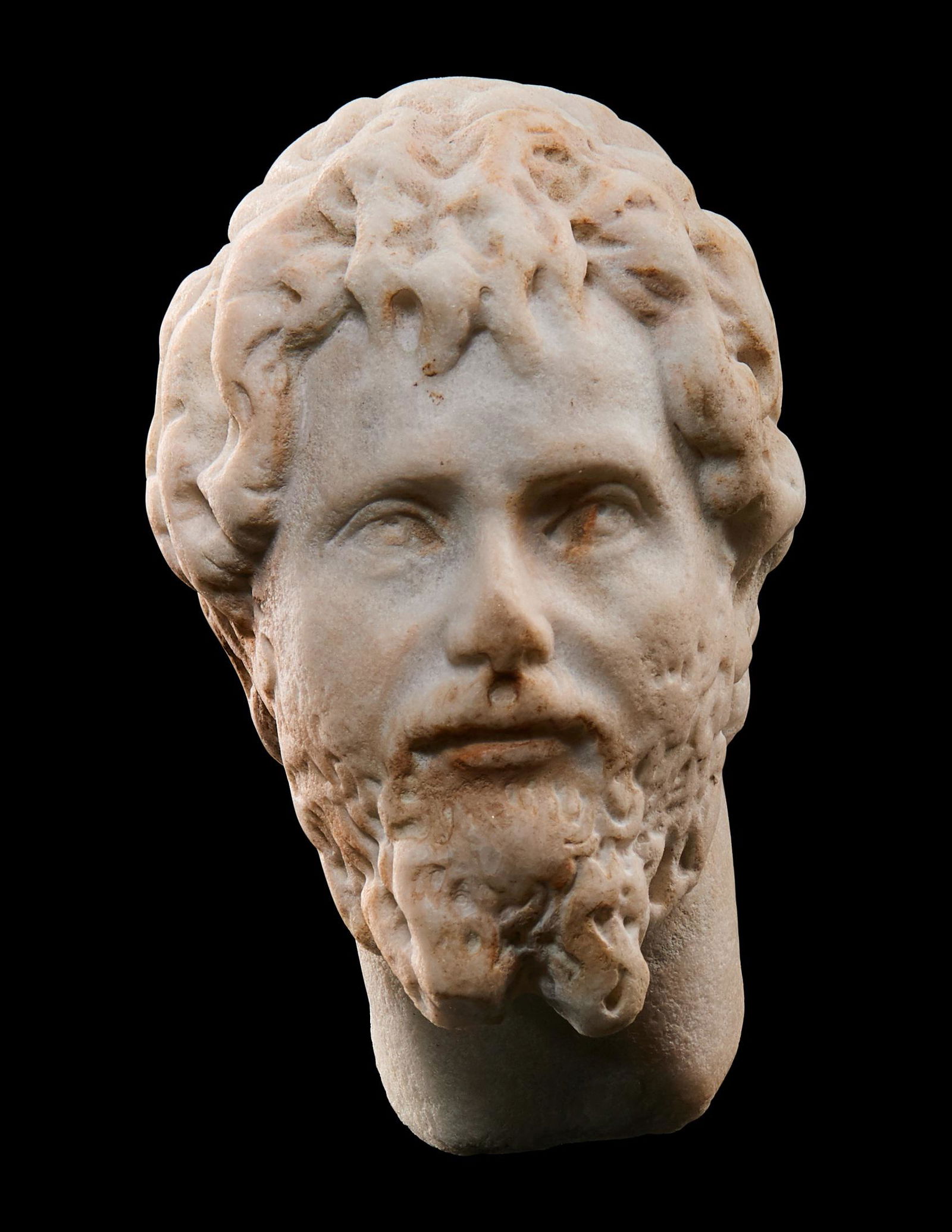 A Roman Marble Portrait Head of a Bearded Man (1 of 3)