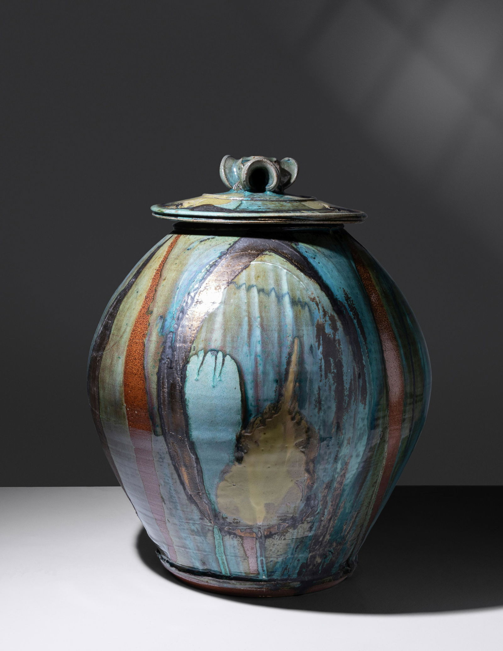 Josh DeWeese (b. 1963) Monumental Lidded Vessel (1 of 3)