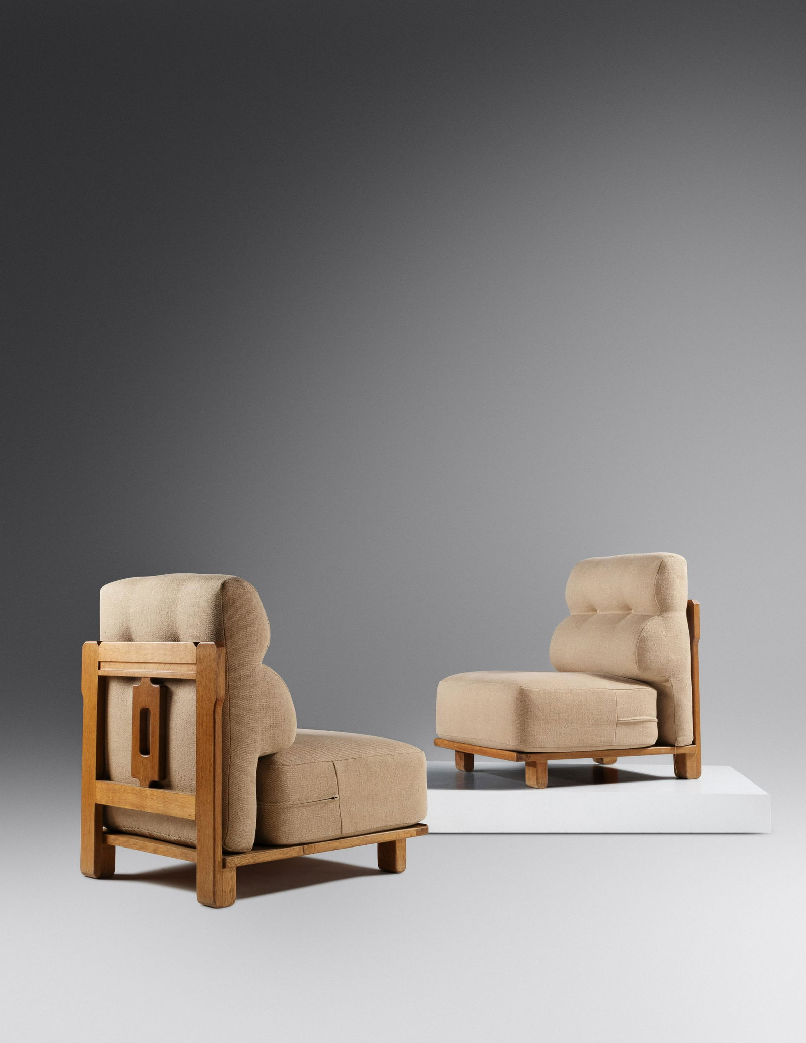 Robert Guillerme and Jacques Chambron (1913-1990 | 1914-2001) Pair of Lounge Chairs, c. 1950 (1 of 2)