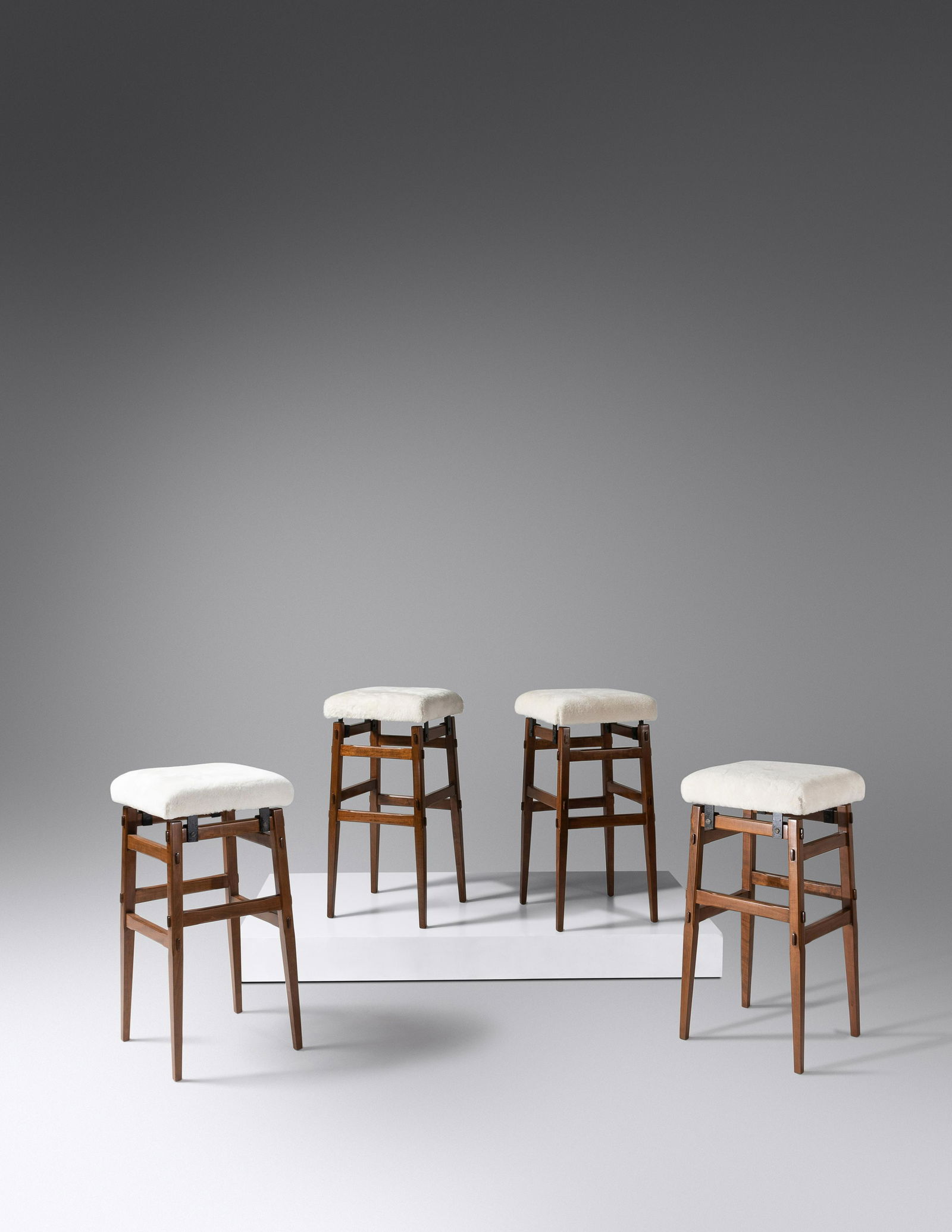 Italian Mid 20th Century Set of Four Barstools (1 of 2)