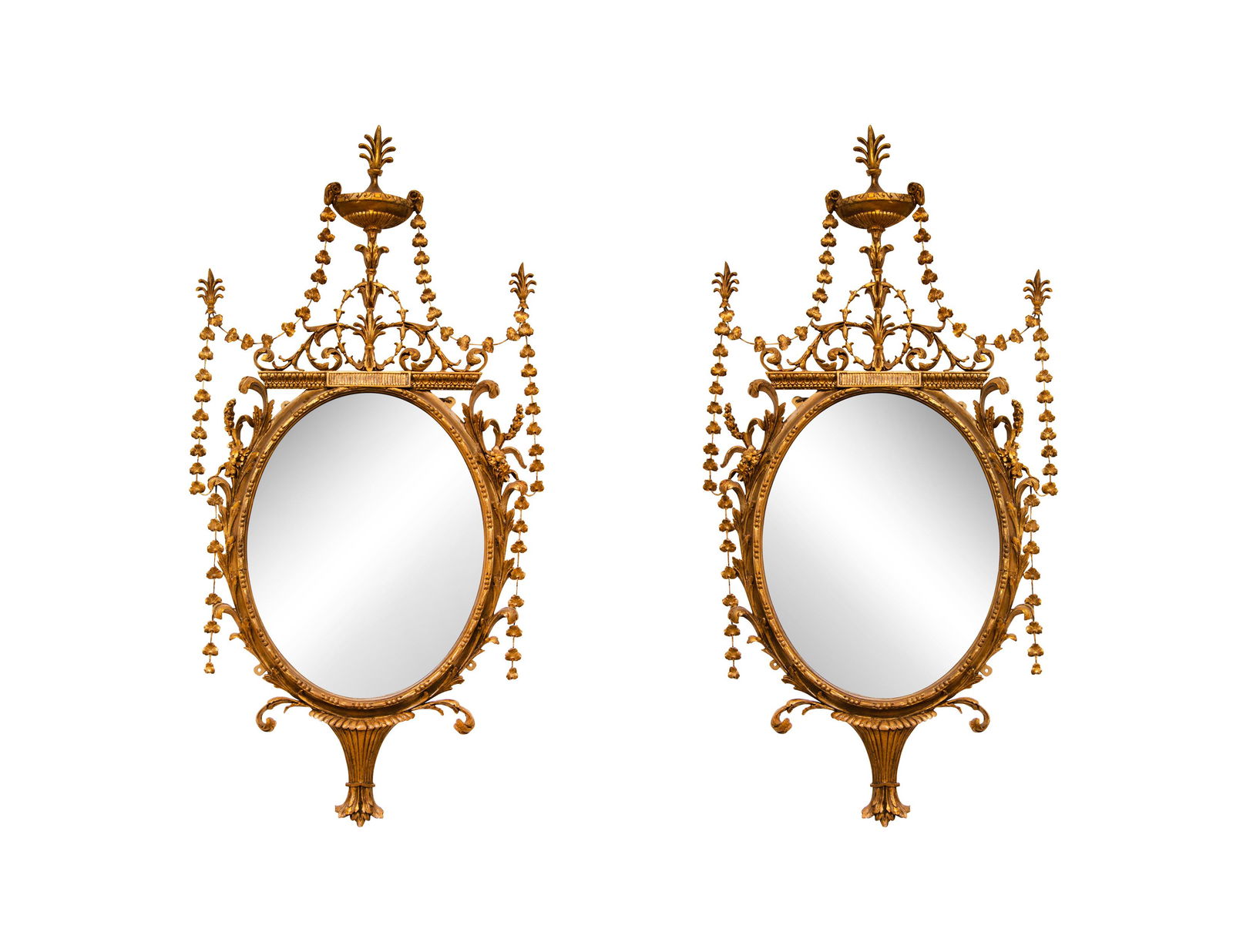 A Pair of George III Giltwood Mirrors (1 of 3)