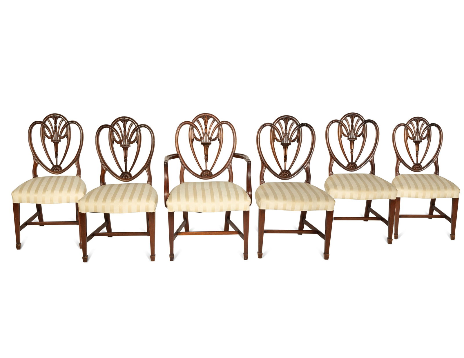 A Set of Six George III Style Mahogany Dining Chairs (1 of 5)