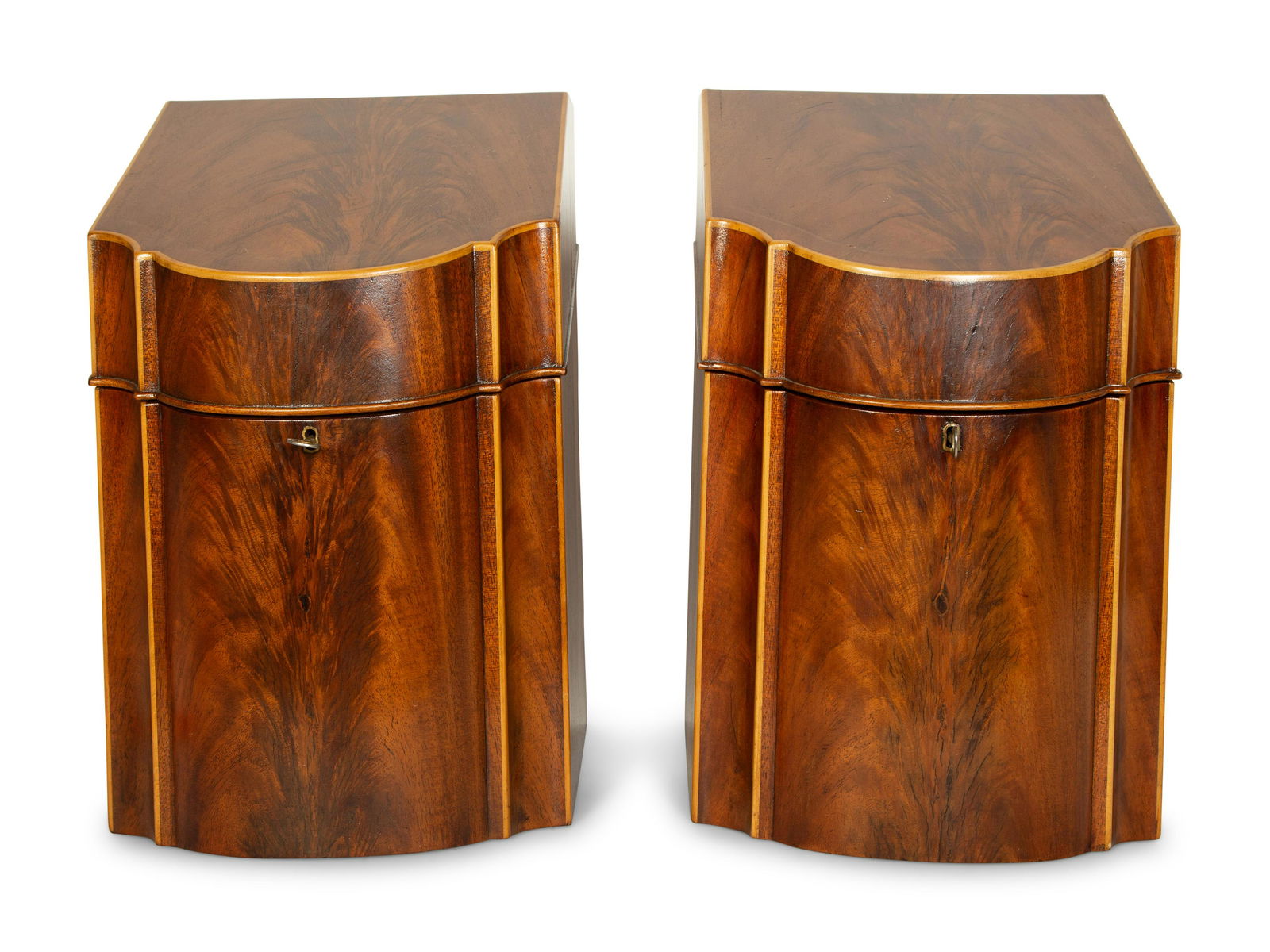 A Pair of English Mahogany Knife Boxes (1 of 2)