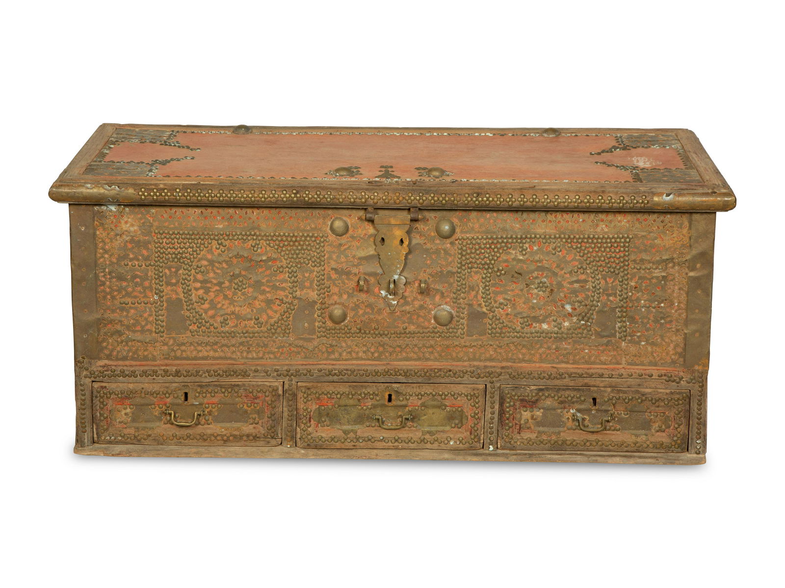 A Middle Eastern Nailhead-Decorated Trunk (1 of 3)