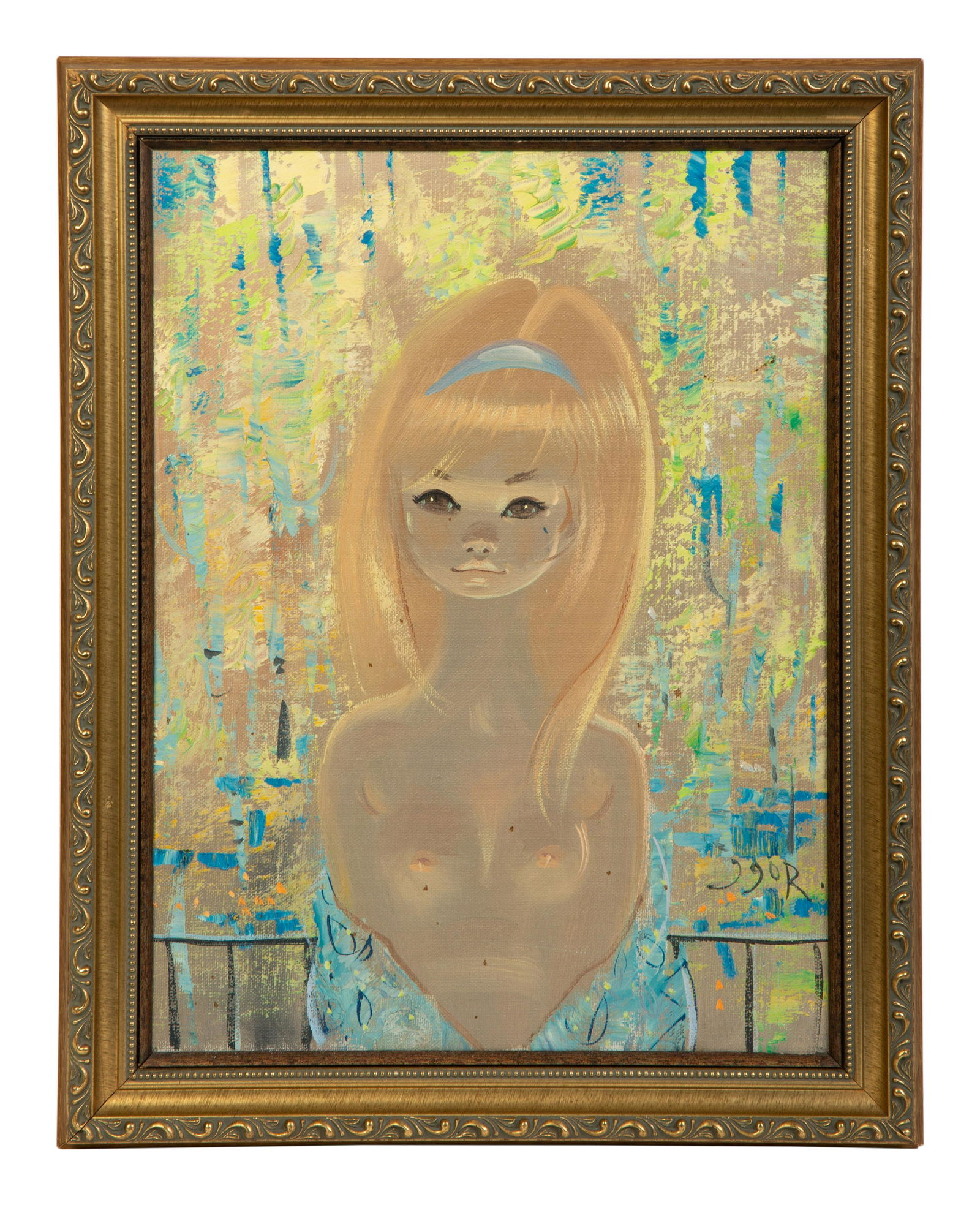 Igor Pantuhoff (Russian/American, 1911-1972) Blonde Girl on Floral Ground (1 of 5)