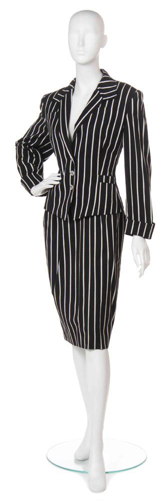 Guy Laroche, (French, 1923-1989), Skirt Suit: Guy Laroche (French, 1923-1989) Skirt Suit black and white crepe no size.