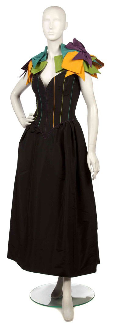 Bob Mackie, (American, b. 1940), Evening Gown: Bob Mackie (American, b. 1940) Evening Gown black silk no size.