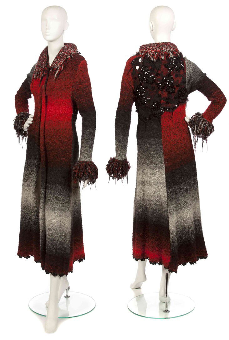 Christian Lacroix, (French, b. 1951), Sweater: Christian Lacroix (French, b. 1951) Sweater red and black wool knit size M.