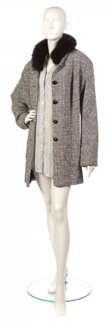 Givenchy, (French, b. 1927), Jacket: Givenchy (French, b. 1927) Jacket black and white wool size 20.
