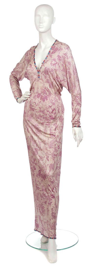 Missoni, (Italian), Dress: Missoni (Italian) Dress fuchsia silk size 42.