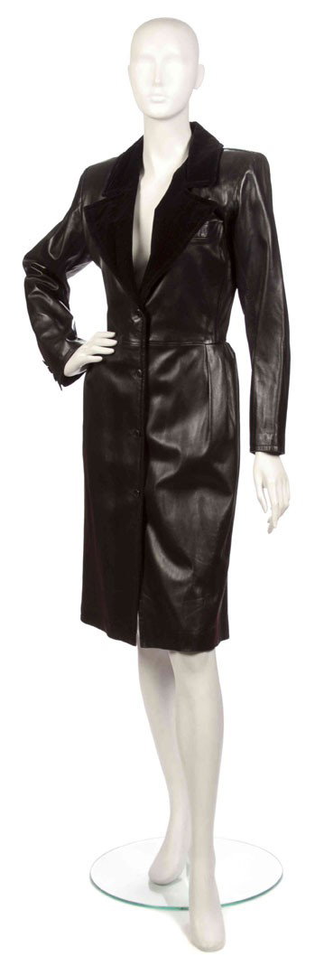 Yves Saint Laurent, (Algerian/French, 1936-2008), : Yves Saint Laurent (Algerian/French, 1936-2008) Jacket black leather no size.