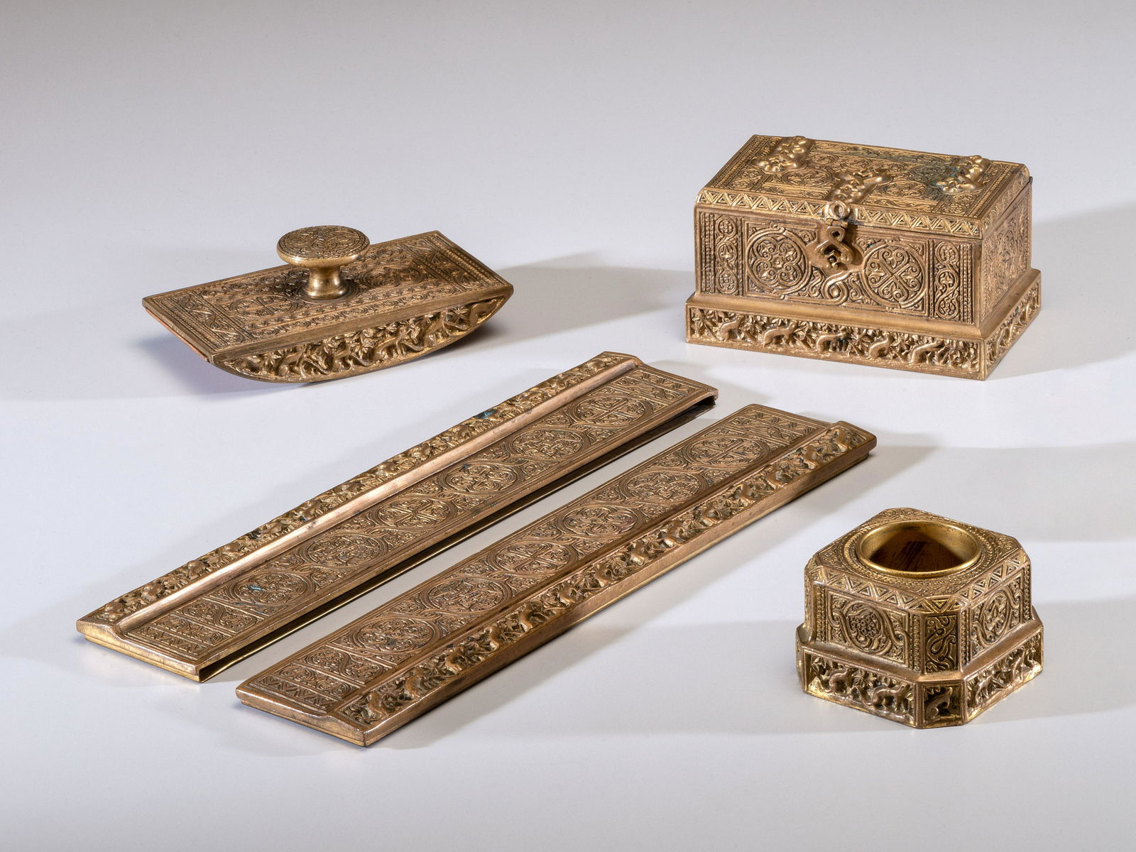 Tiffany Studios American, Early 20th Century Venetian Desk Set (1 of 7)