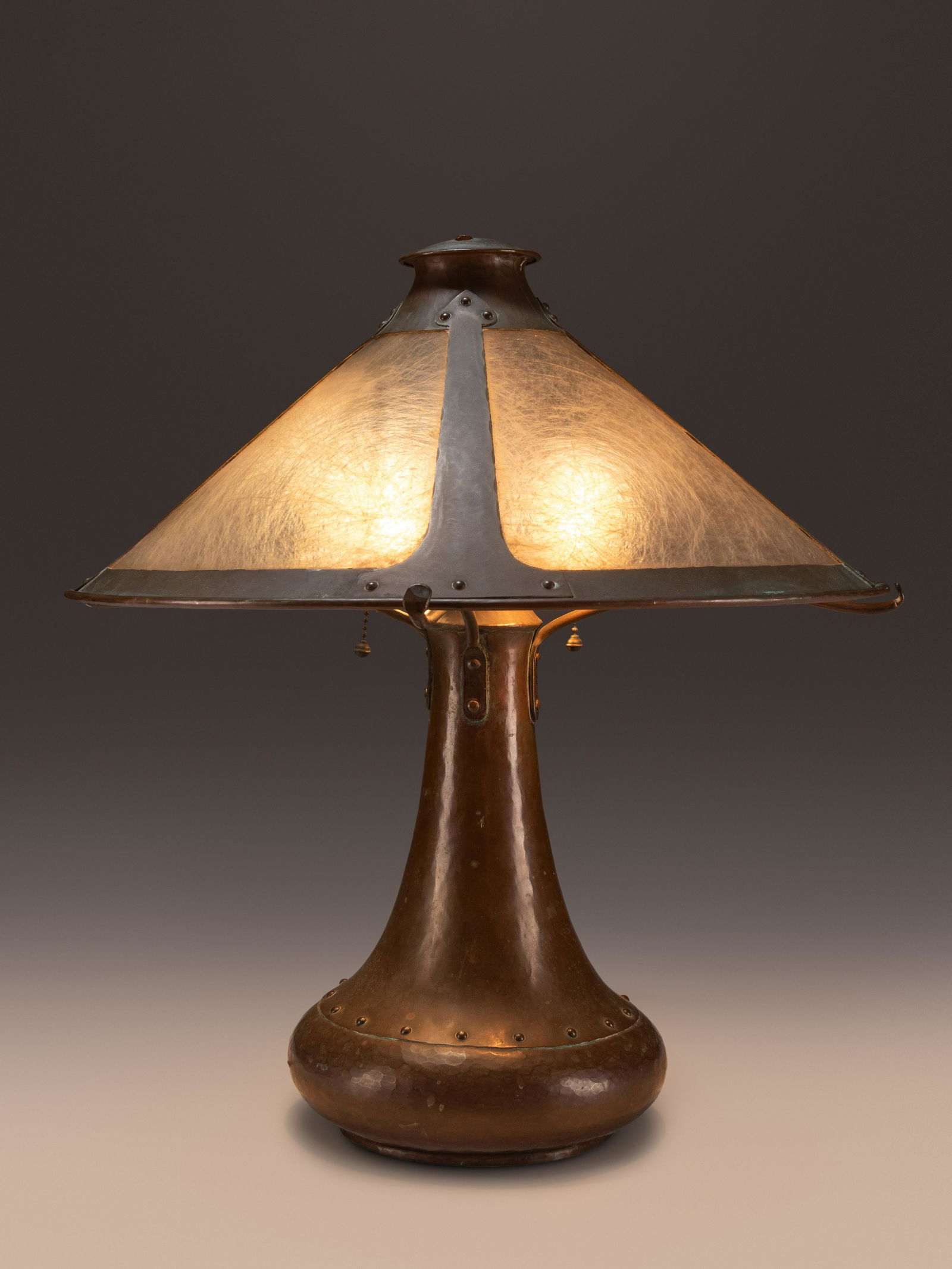Dirk Van Erp (Dutch-American, 1860-1933) Table Lamp with Vented Cap (1 of 3)