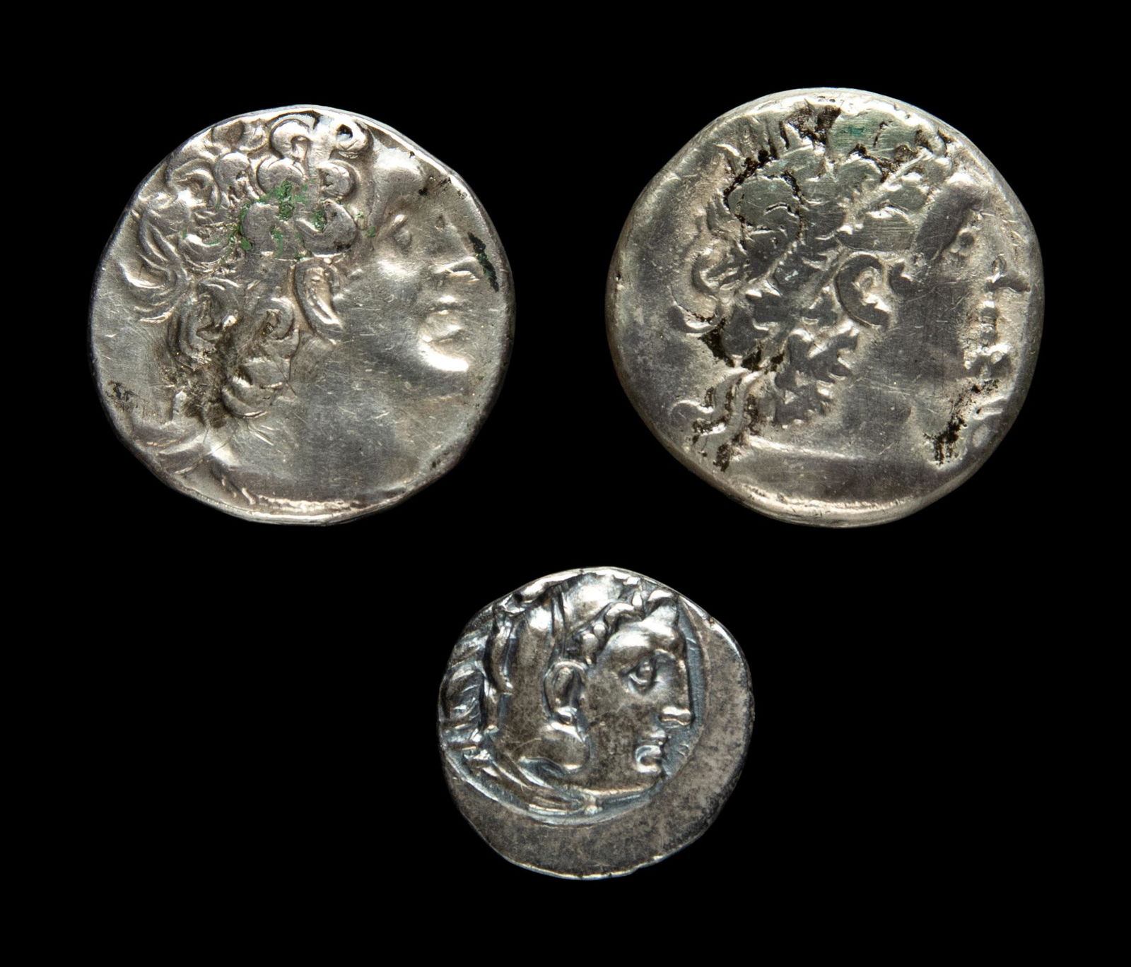 [ANCIENT] Macedonia. Alexander the Great. Three AR Coins. (c. 330 BC) (1 of 2)