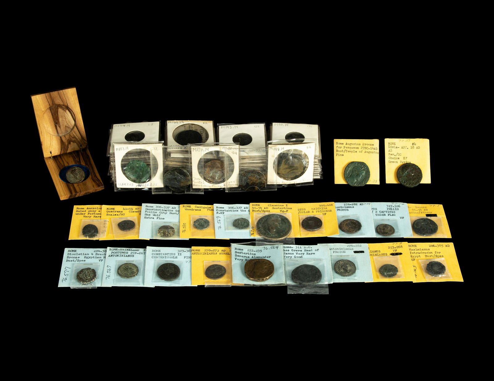 [ANCIENT] A Large Collection of Roman Bronze Coins (4th Century BCE-3rd Century CE) (1 of 7)