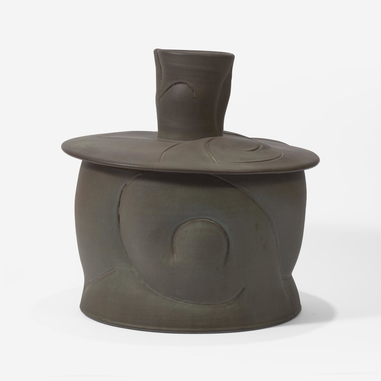 Chris Gustin (American, b. 1952) Large Lidded Vessel, USA, 1983 (1 of 3)